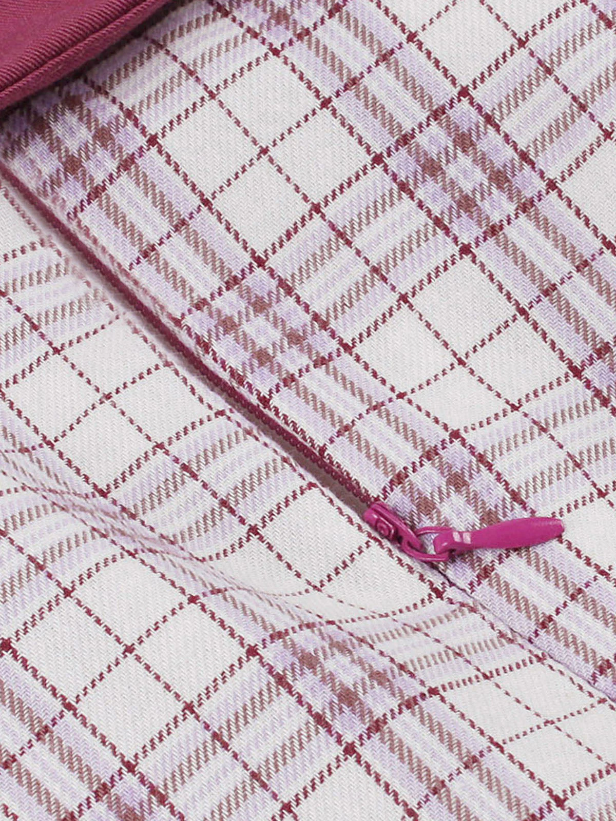 Rosa 1950er Revers Glencheck Gürtel Kleid - Image 3