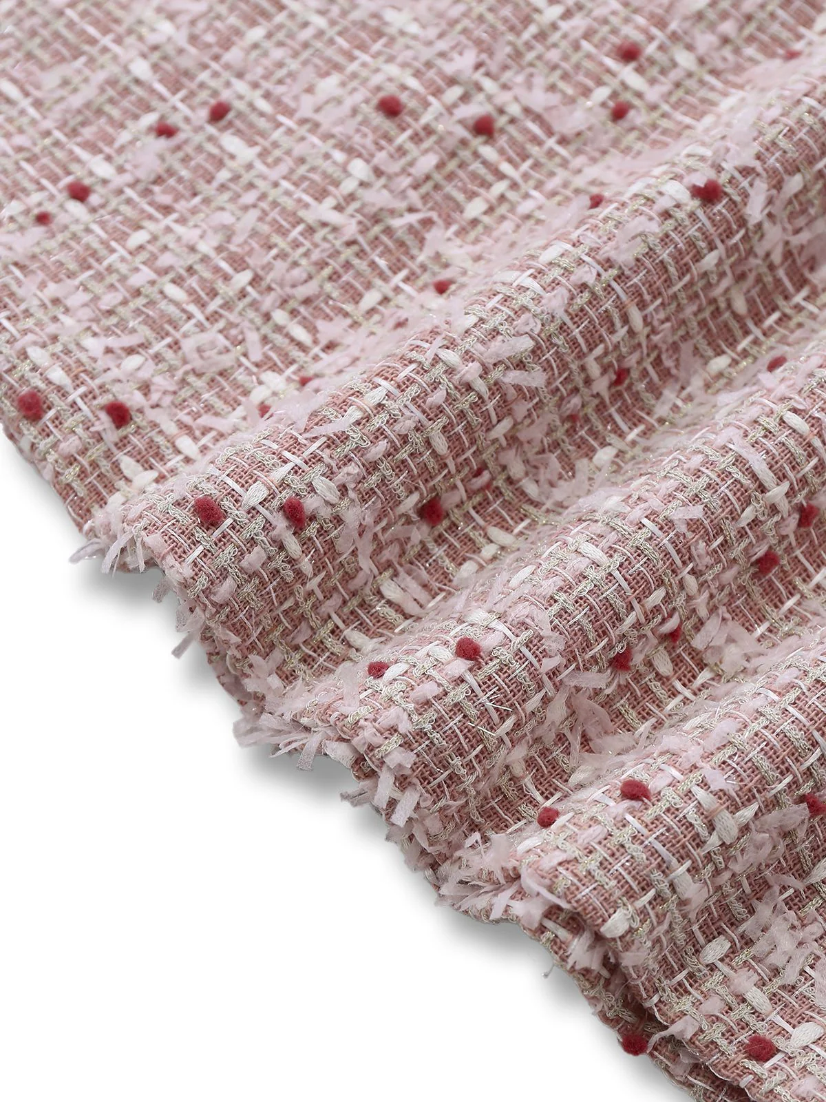 Rosa 1960er Plaid Tweed Mini Schürze Kleid - Image 8