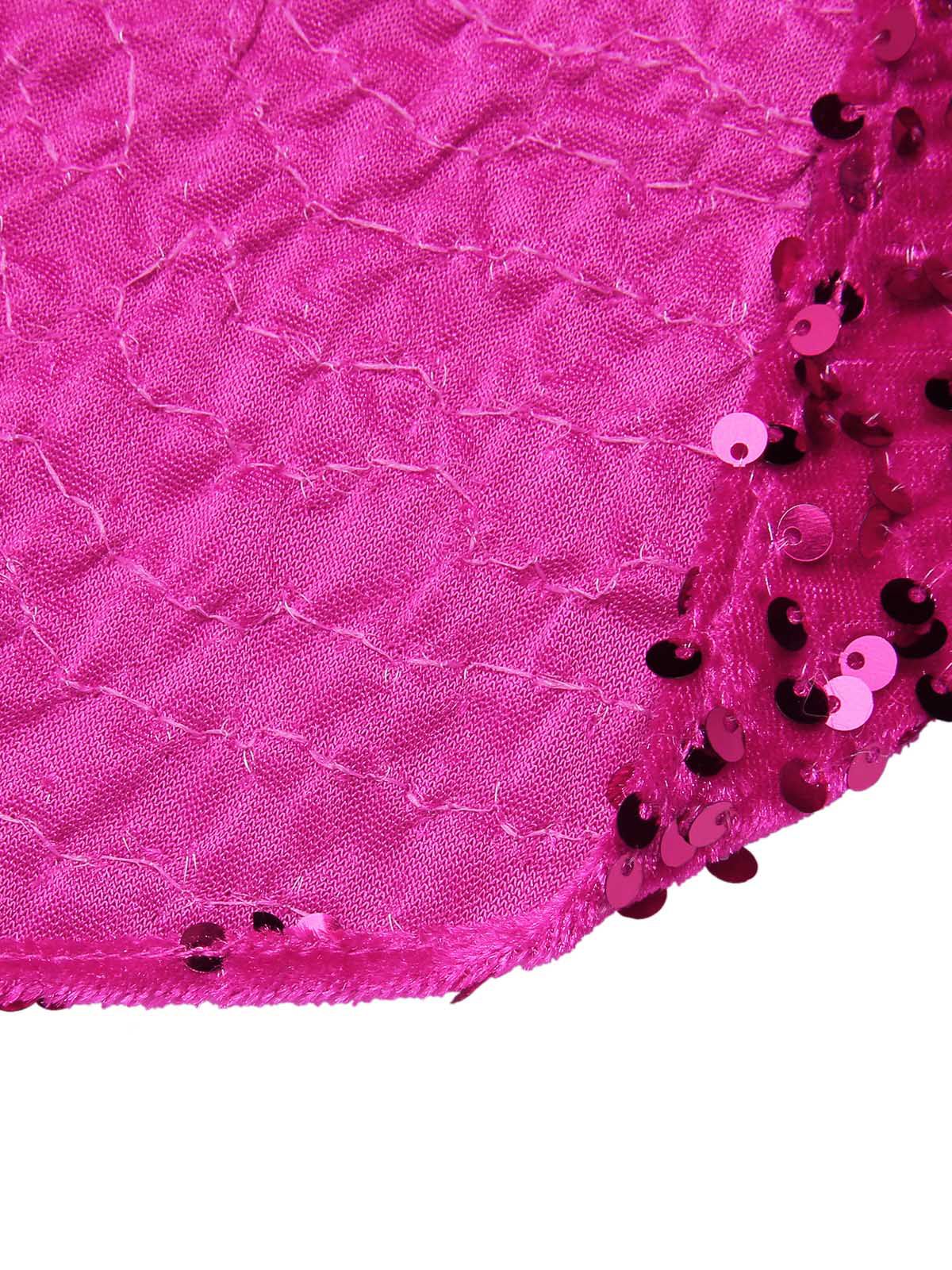 Rosa 1960er Weihnachten Zuckerstange Off-Shoulder Kleid - Image 8