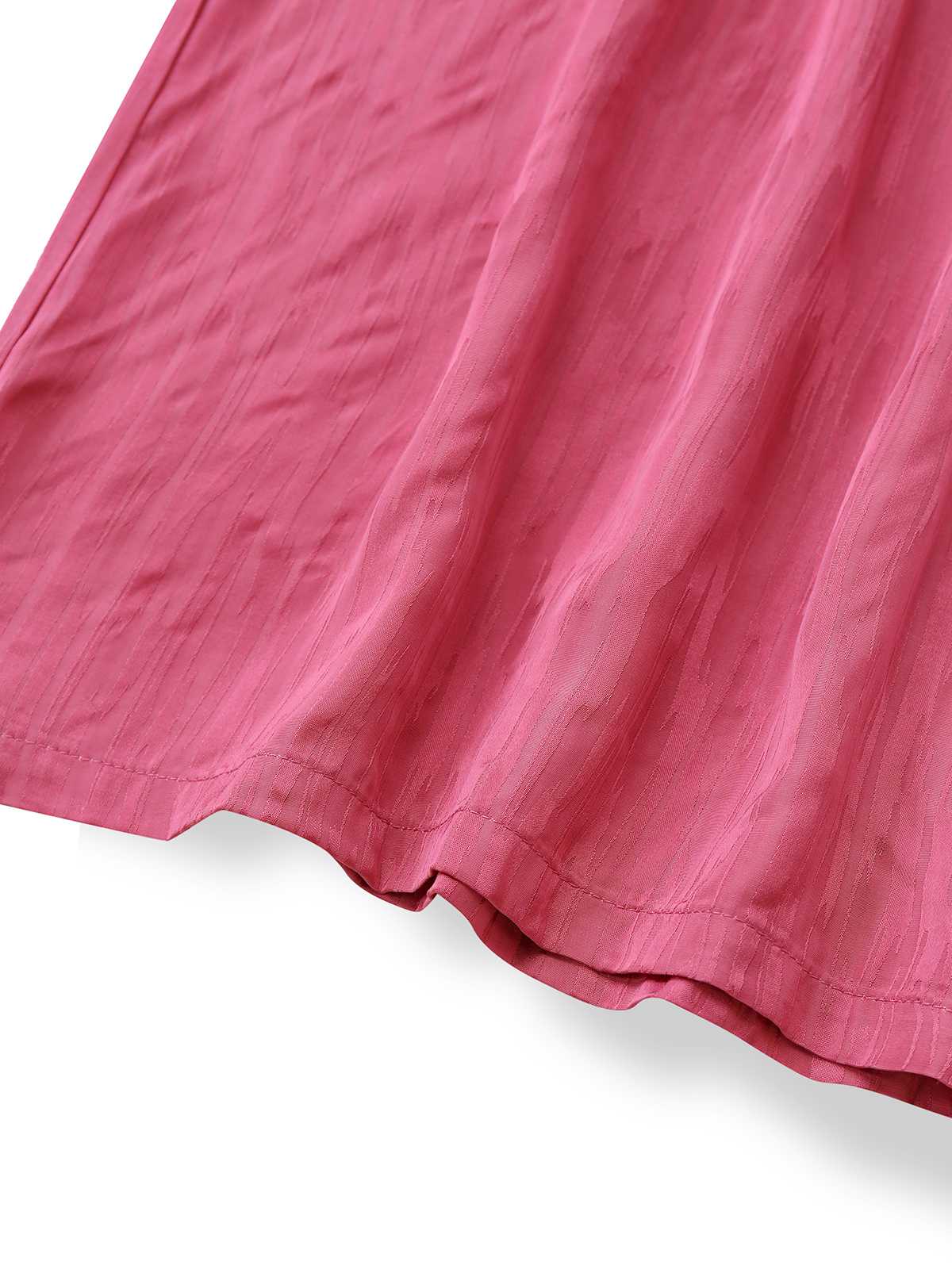 Rosa 1970er Halter Revers Satin Jumpsuit - Image 6