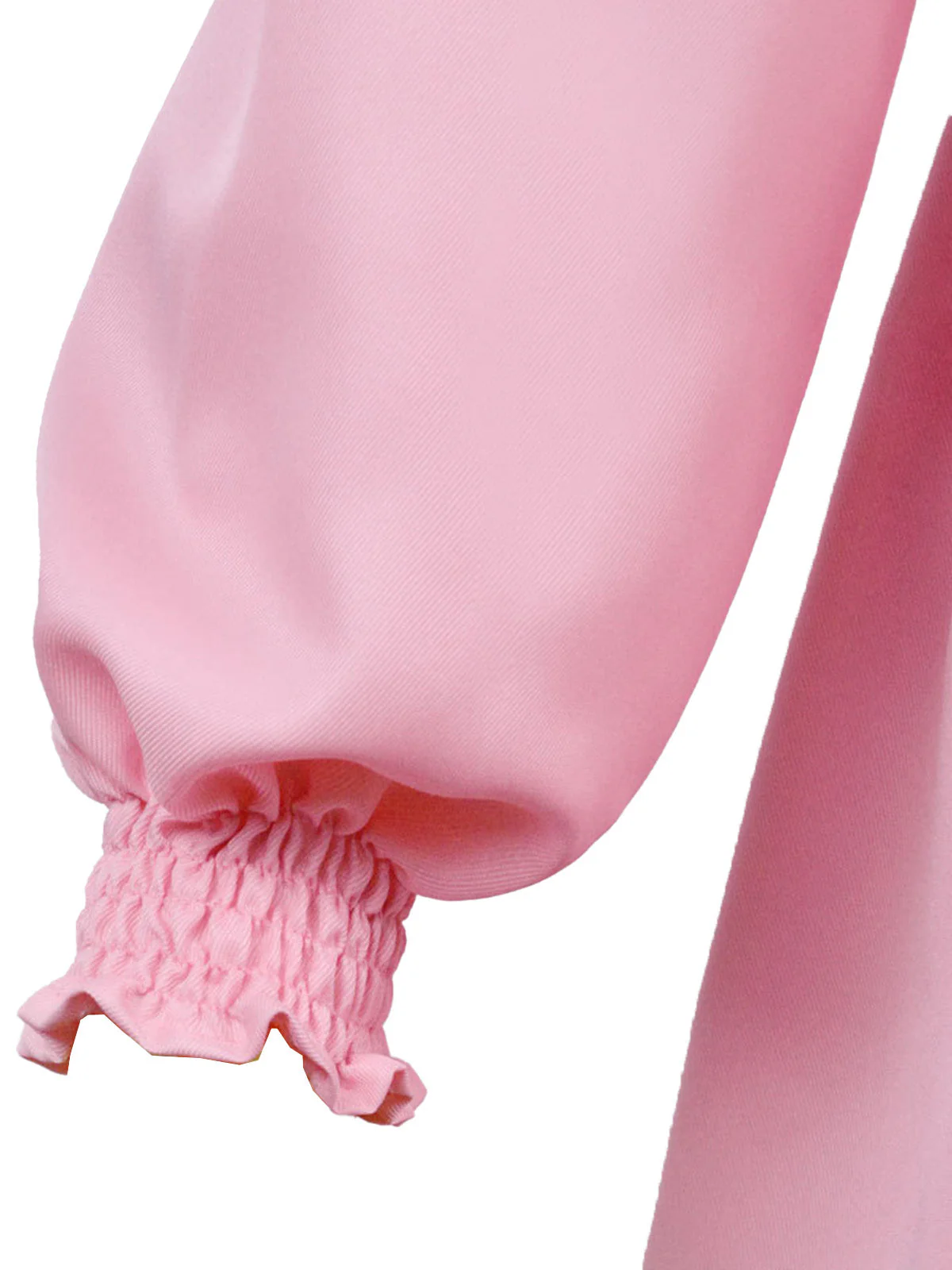 Rosa 1980er Gesmokt Stranger Things Kostüm Eleven Kleid - Image 4