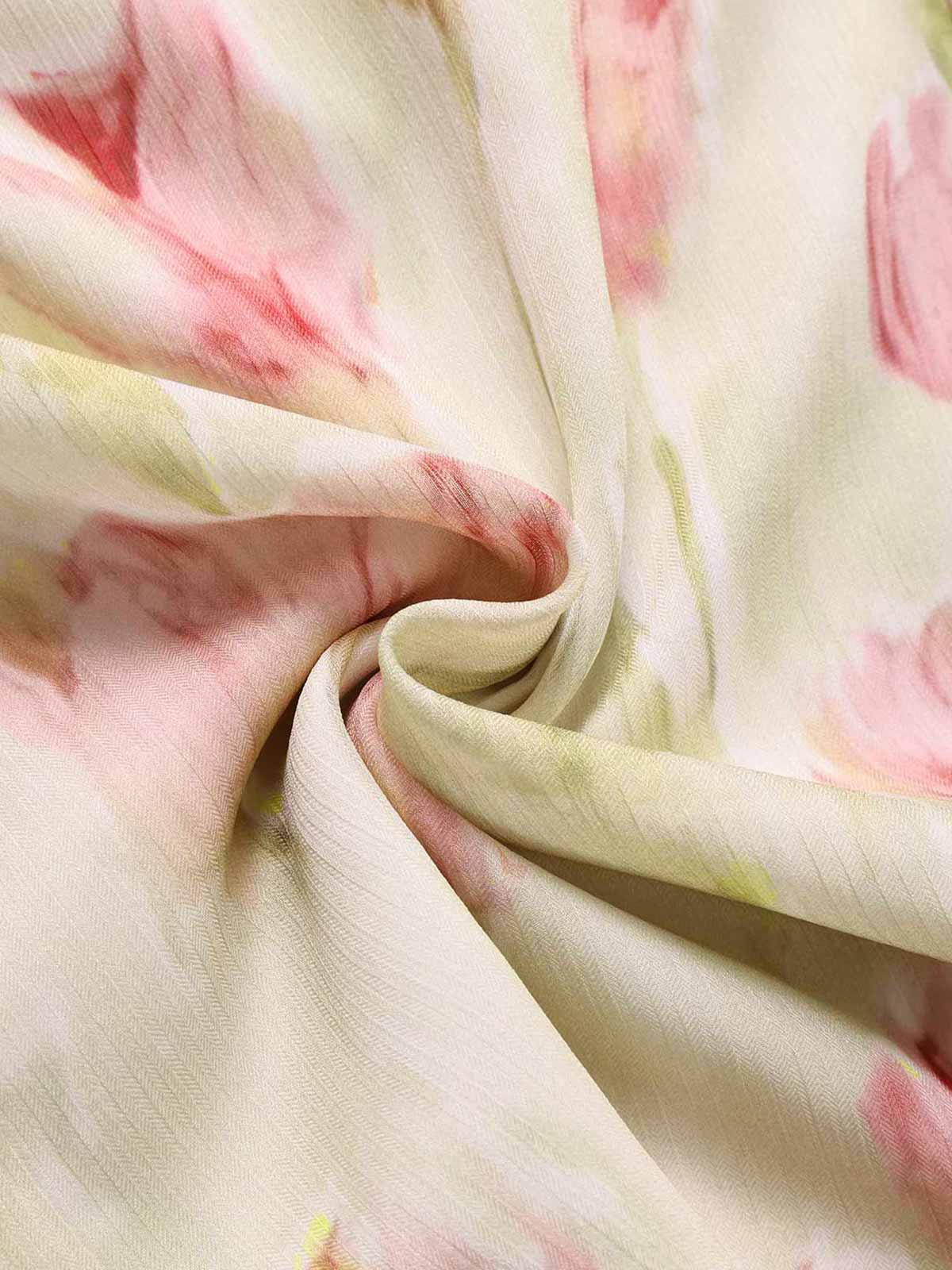 [Vorverkauf] Rosa 40er Romper mit Tulpen und Kordelzug - Image 5