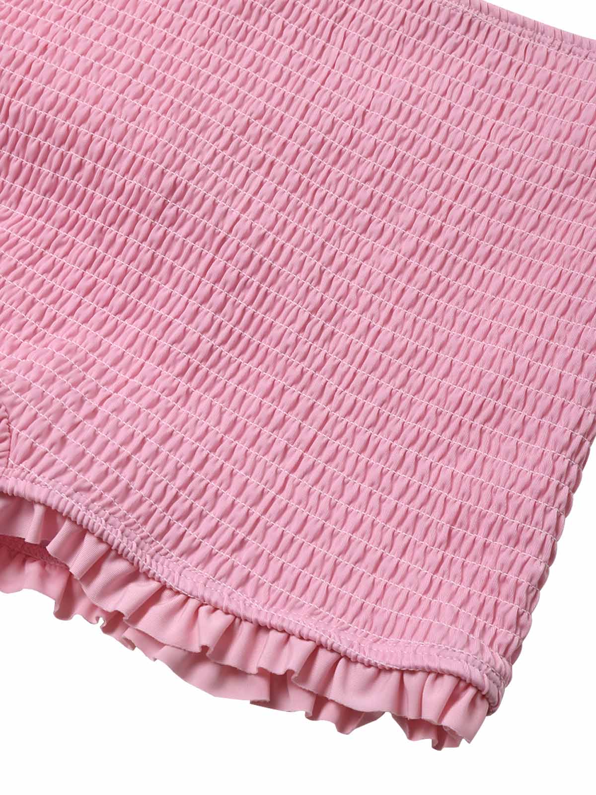 [Vorverkauf] Rosa 50er Bikini-Set & Erdbeer-Cover-Up mit Smock-Design und Neckholder - Image 8