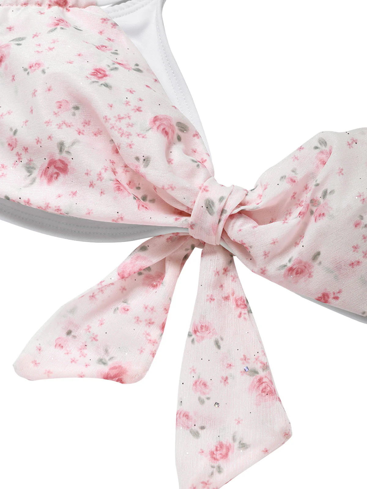 [Vorverkauf] Rosa 50er Bikini-Set mit Ditsy-Blumen und Neckholder - Image 7
