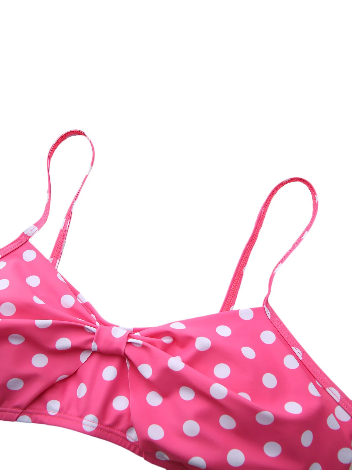 Rosa & Blau 1950er Polka Dot Streifen Bogen Bikini Set - Image 4
