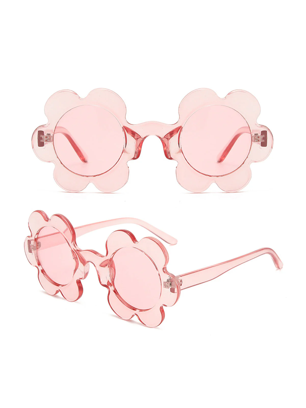 Orange Vintage Blumenrand Sonnenbrille - Image 3