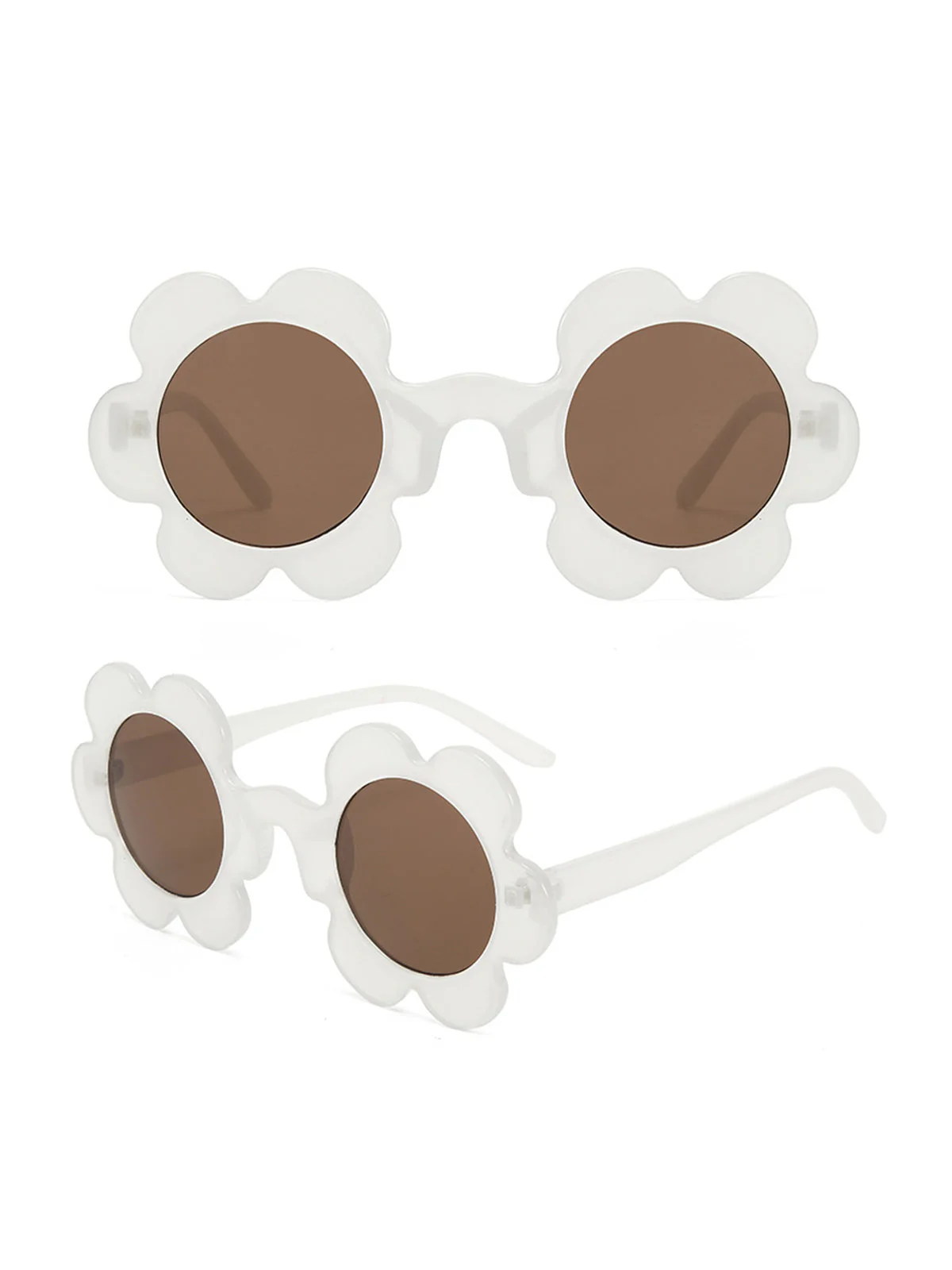 Orange Vintage Blumenrand Sonnenbrille - Image 2
