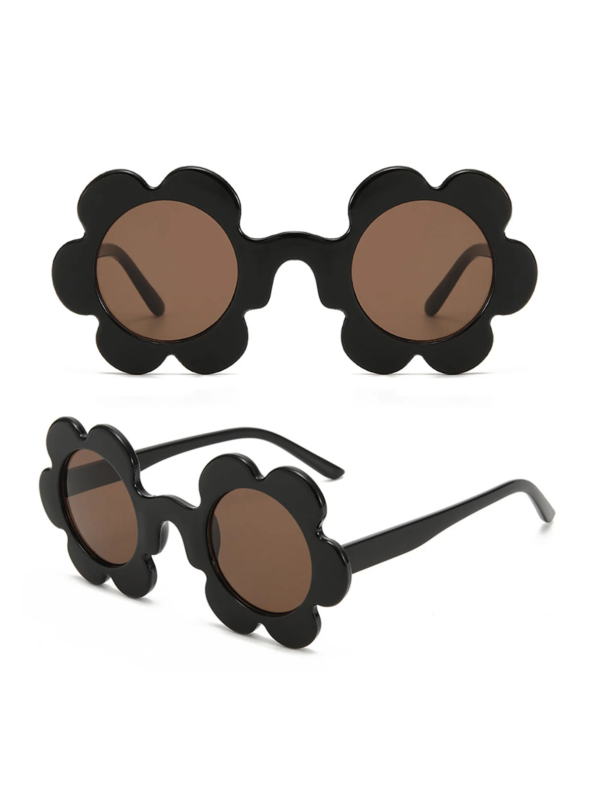 Orange Vintage Blumenrand Sonnenbrille - Image 4