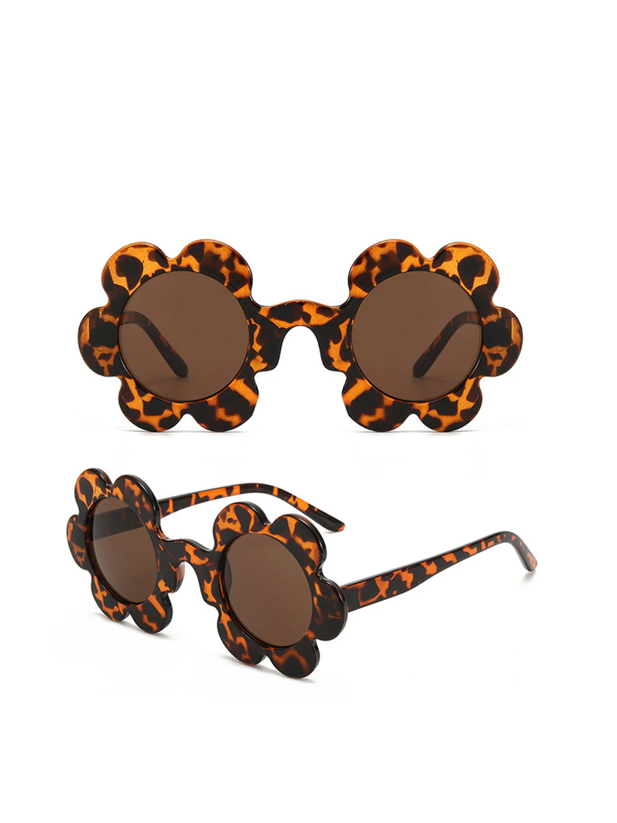 Orange Vintage Blumenrand Sonnenbrille - Image 7