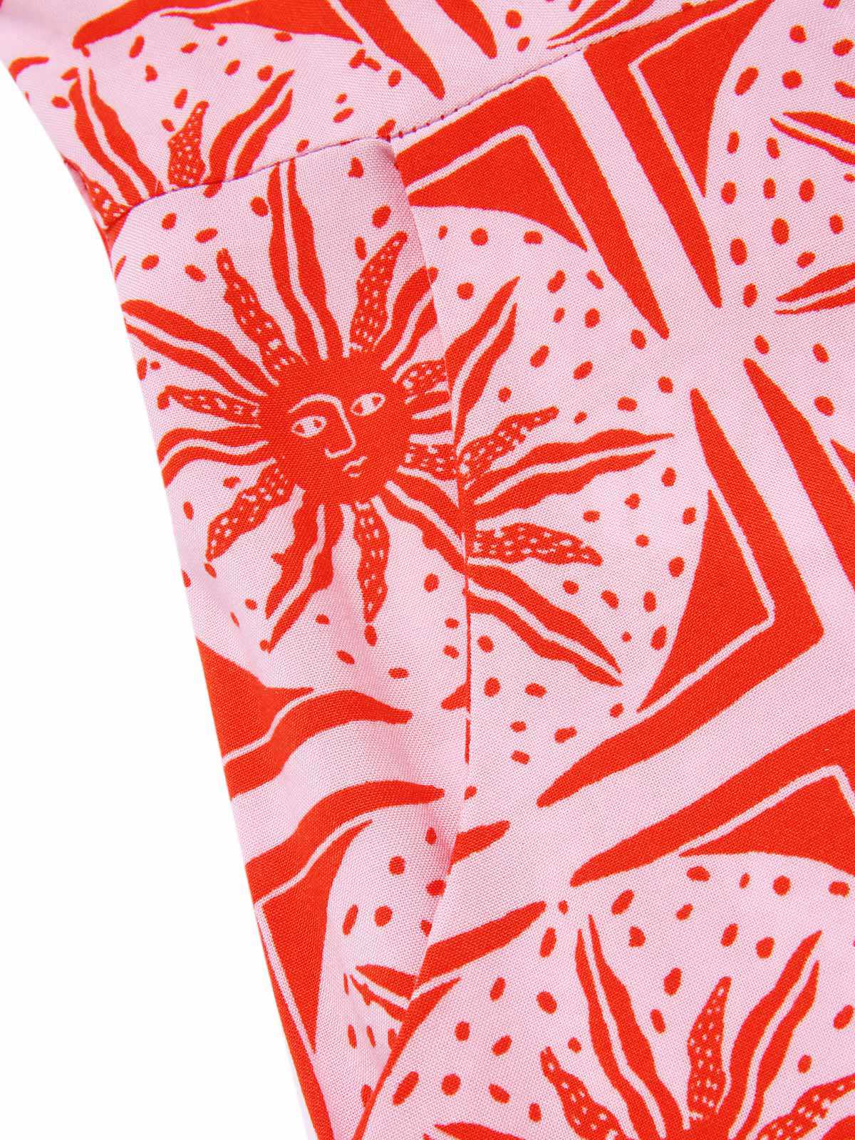 Rose Rosa 1950er Sonnentotem Taste Romper - Image 6