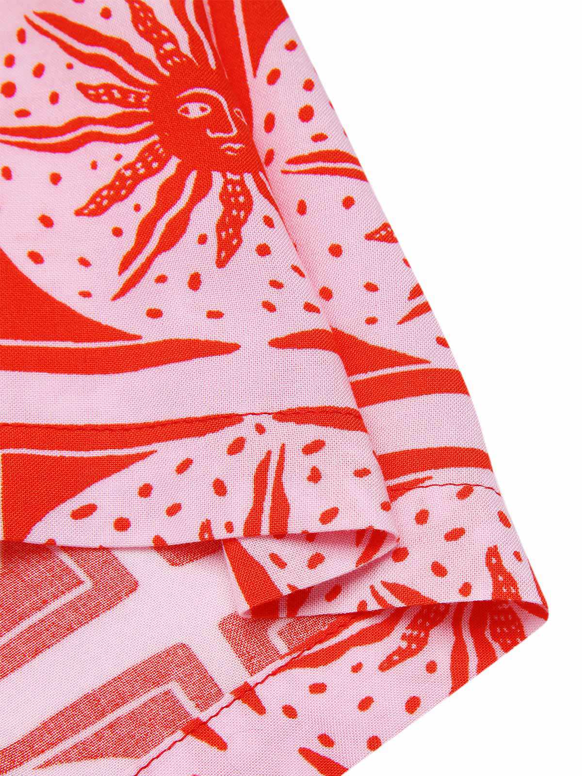 Rose Rosa 1950er Sonnentotem Taste Romper - Image 7