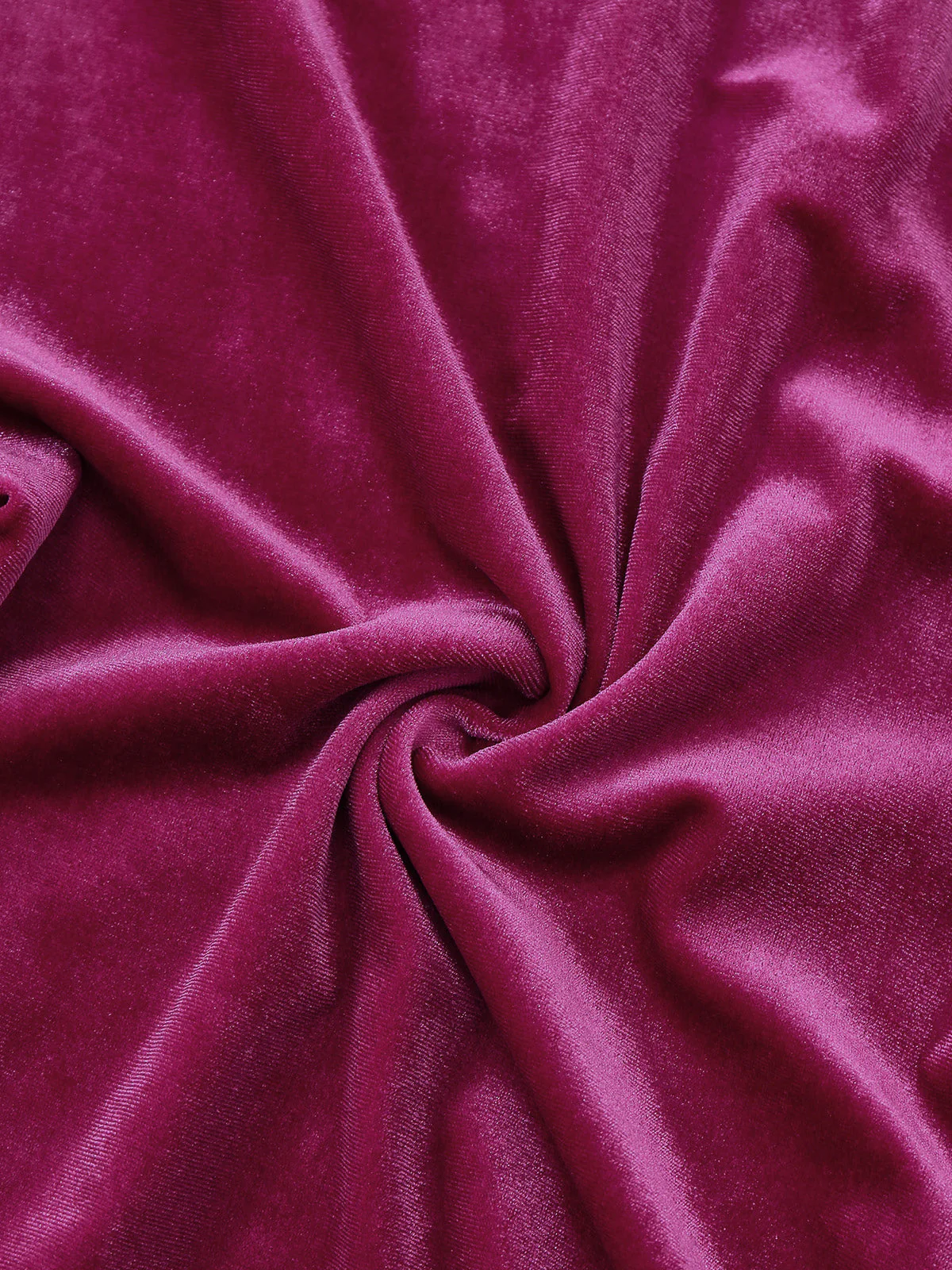 Rose Rosa 1960er Wasserfallkragen Samt Schlitz Kleid - Image 4
