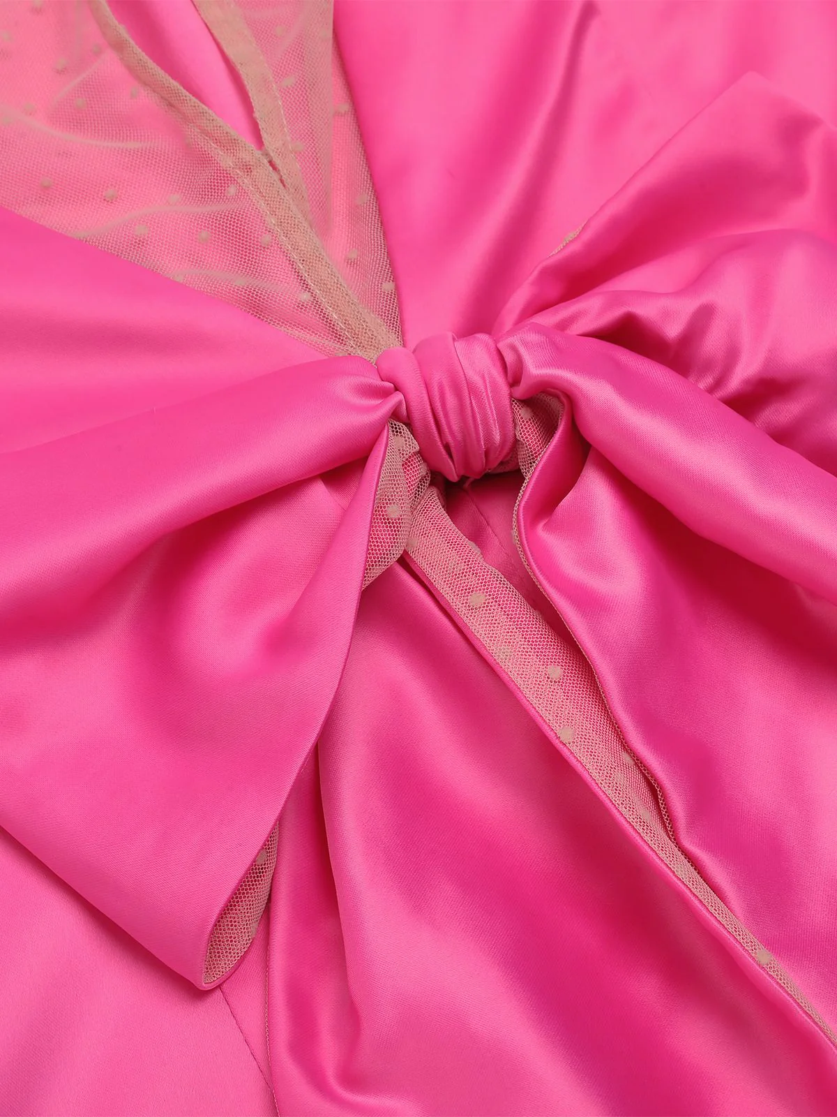 Rosenrot 1960s Satin Bleistiftkleid - Image 6