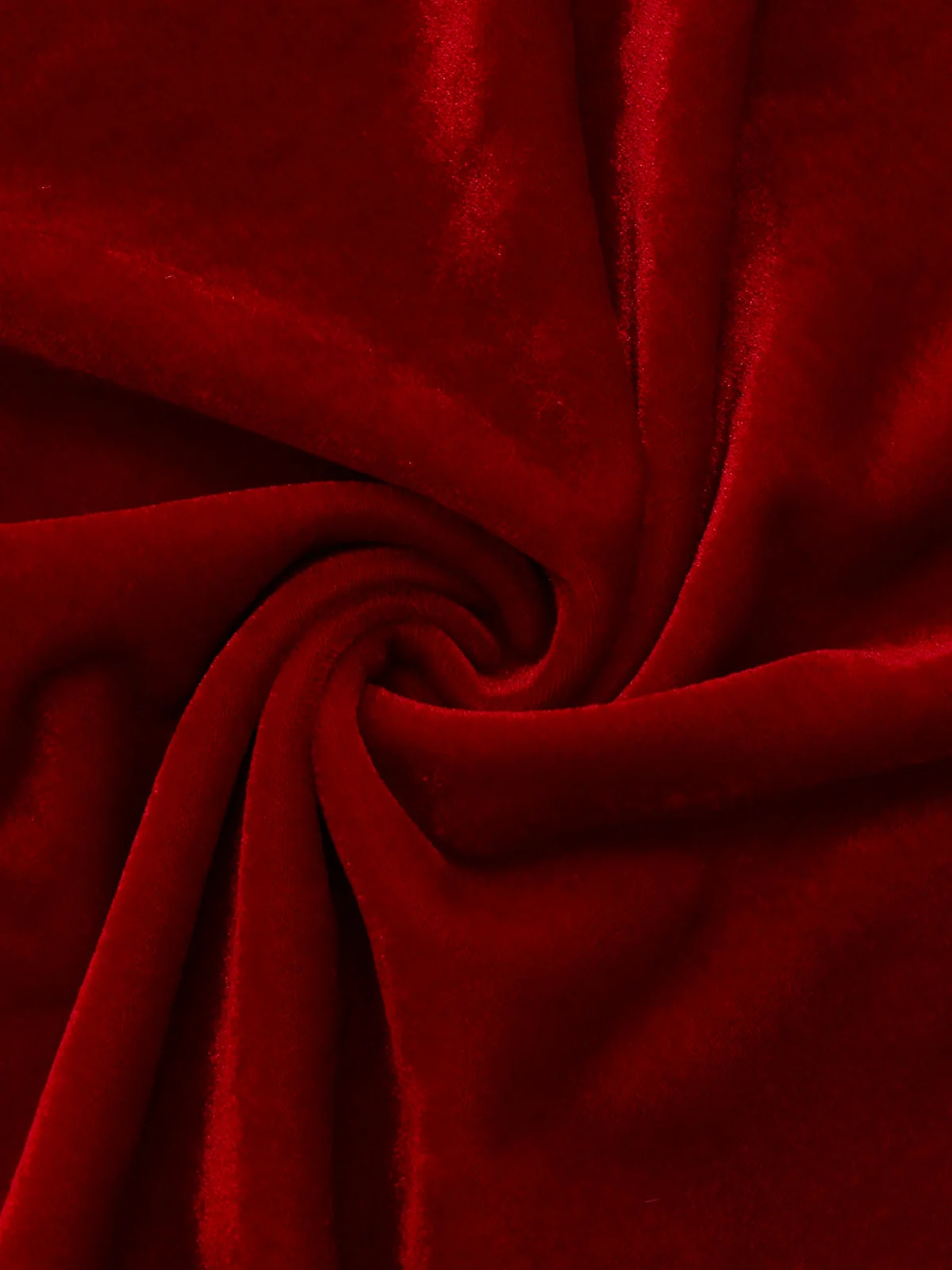 Rot 1930er Mrs. Claus Kostüm Samt Kleid Set - Image 7