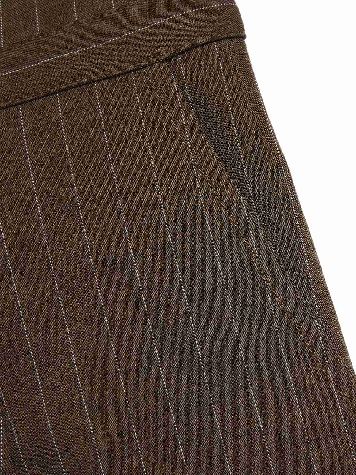 Rot 1930er Netz Patchwork Vertikal Streifen Jumpsuit - Image 9