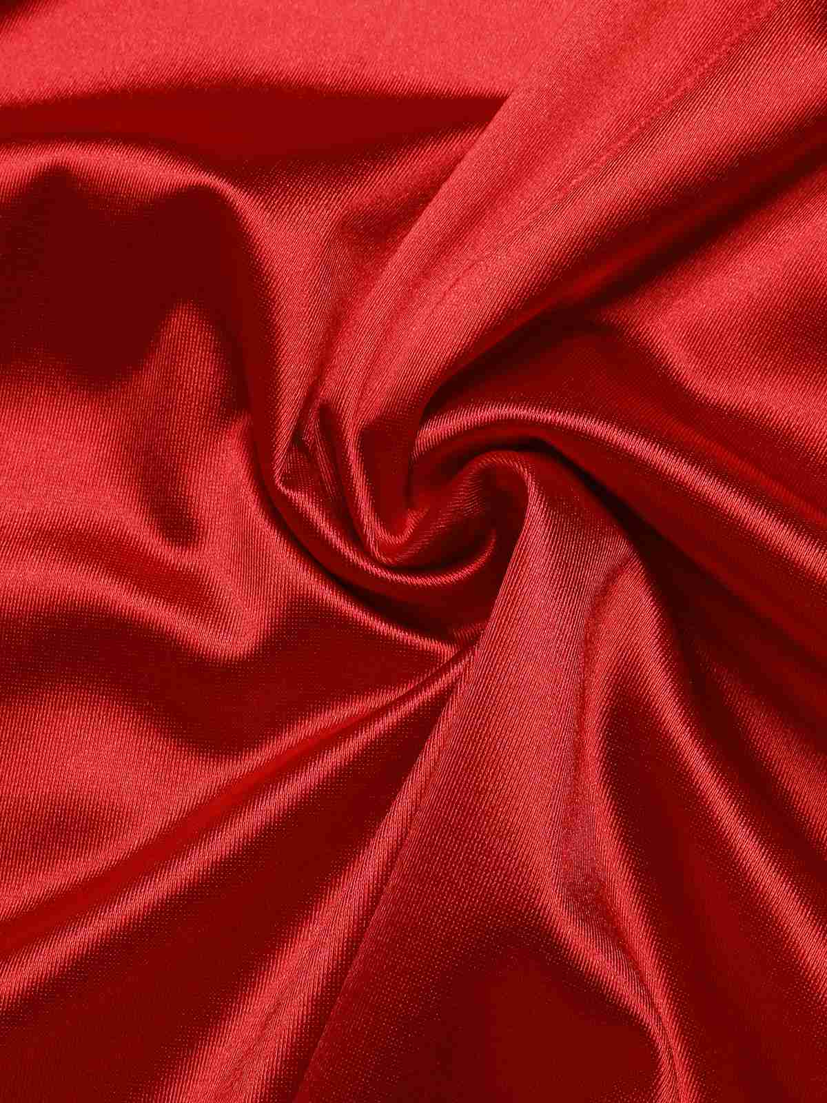 Rosa 1930er Solide Tiefer V-Ausschnitt Satin Kleid - Image 9