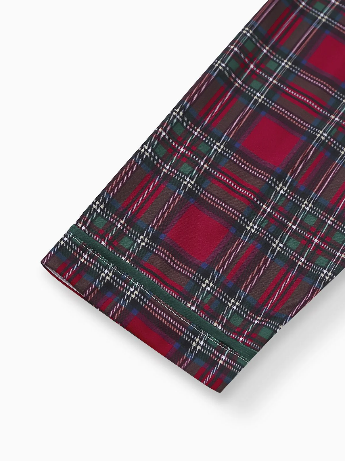 Rot 1940er Weihnachten Plaid Pyjama Set - Image 4