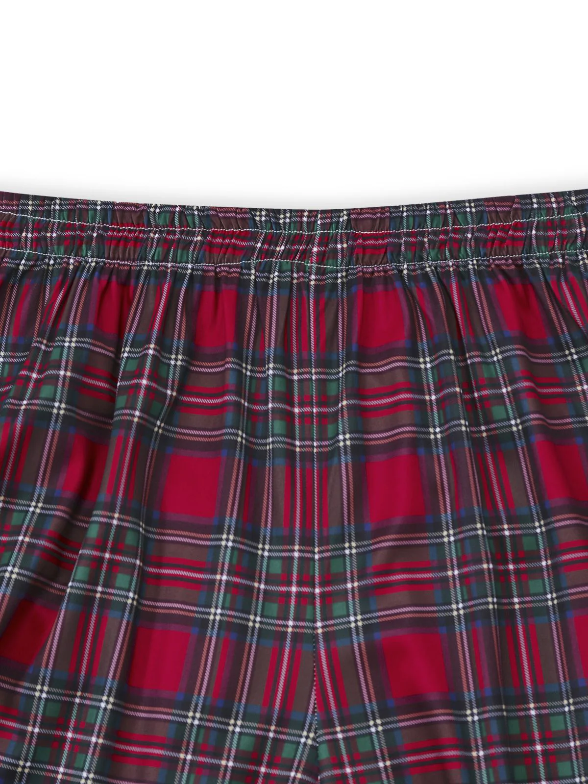 Rot 1940er Weihnachten Plaid Pyjama Set - Image 5