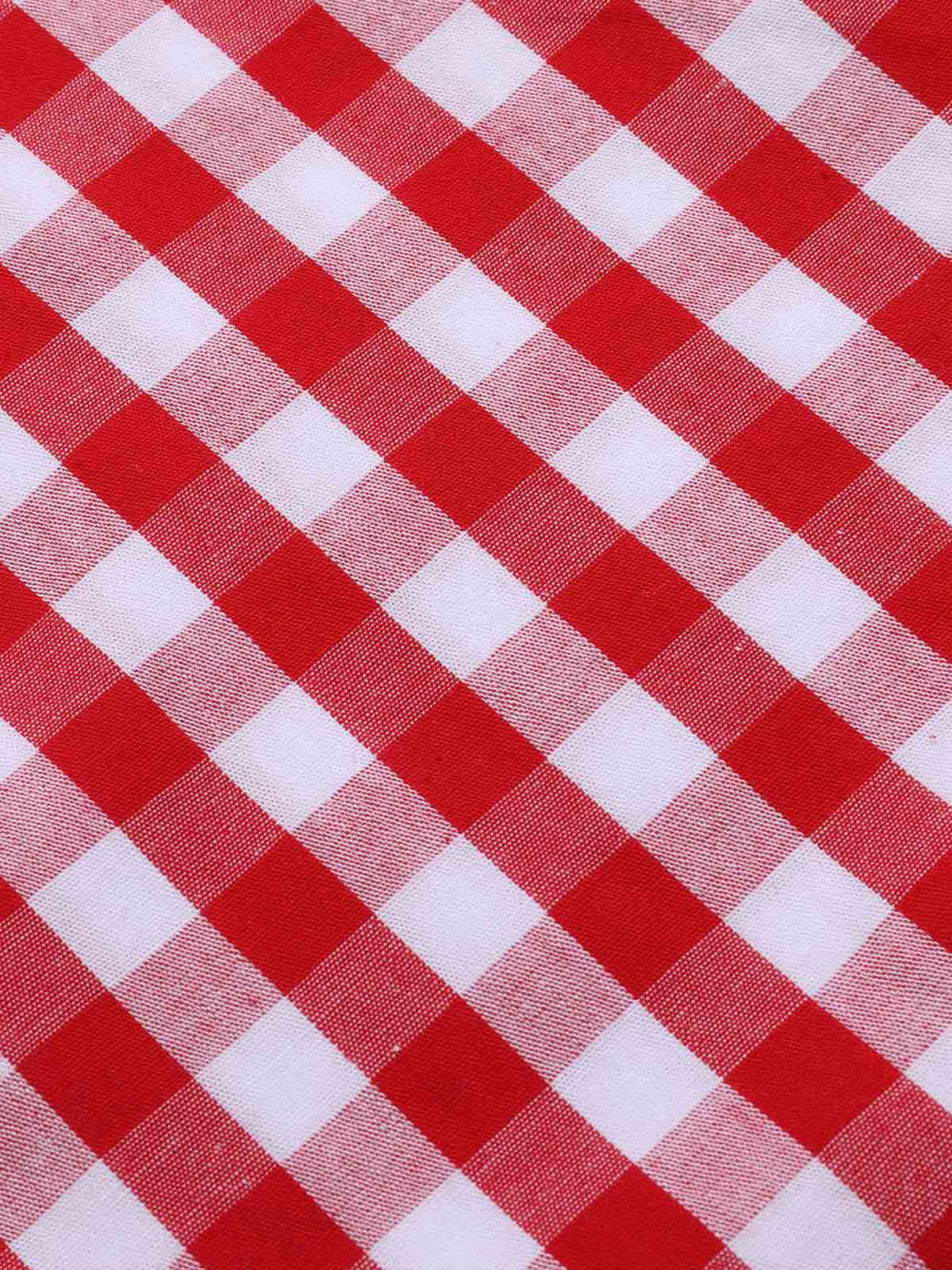 [Vorverkauf] Rot 1950er Erdbeere Plaid Spaghetti Träger Romper - Image 7