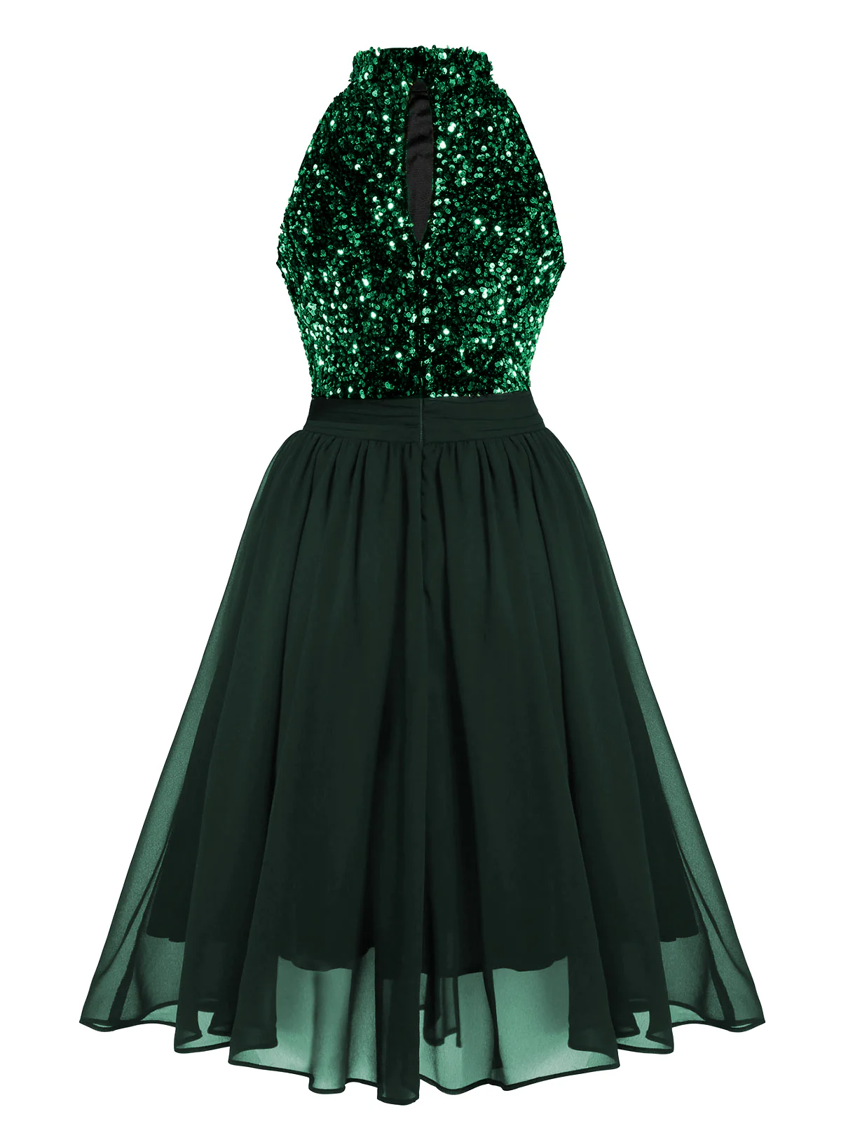 SCHWARZES 1950ER GOLD GLITZER PATCHWORK KLEID - Image 15