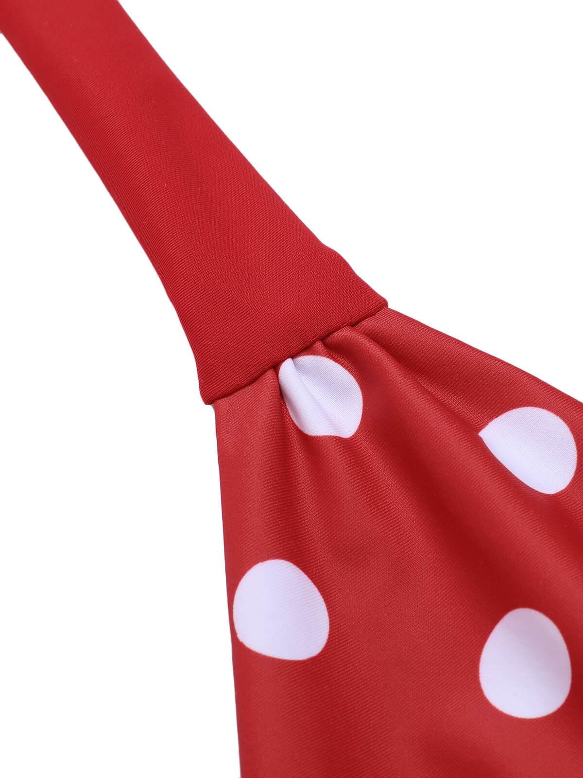 Rot 1950er Polka Dot Halter Separater Badeanzug - Image 6