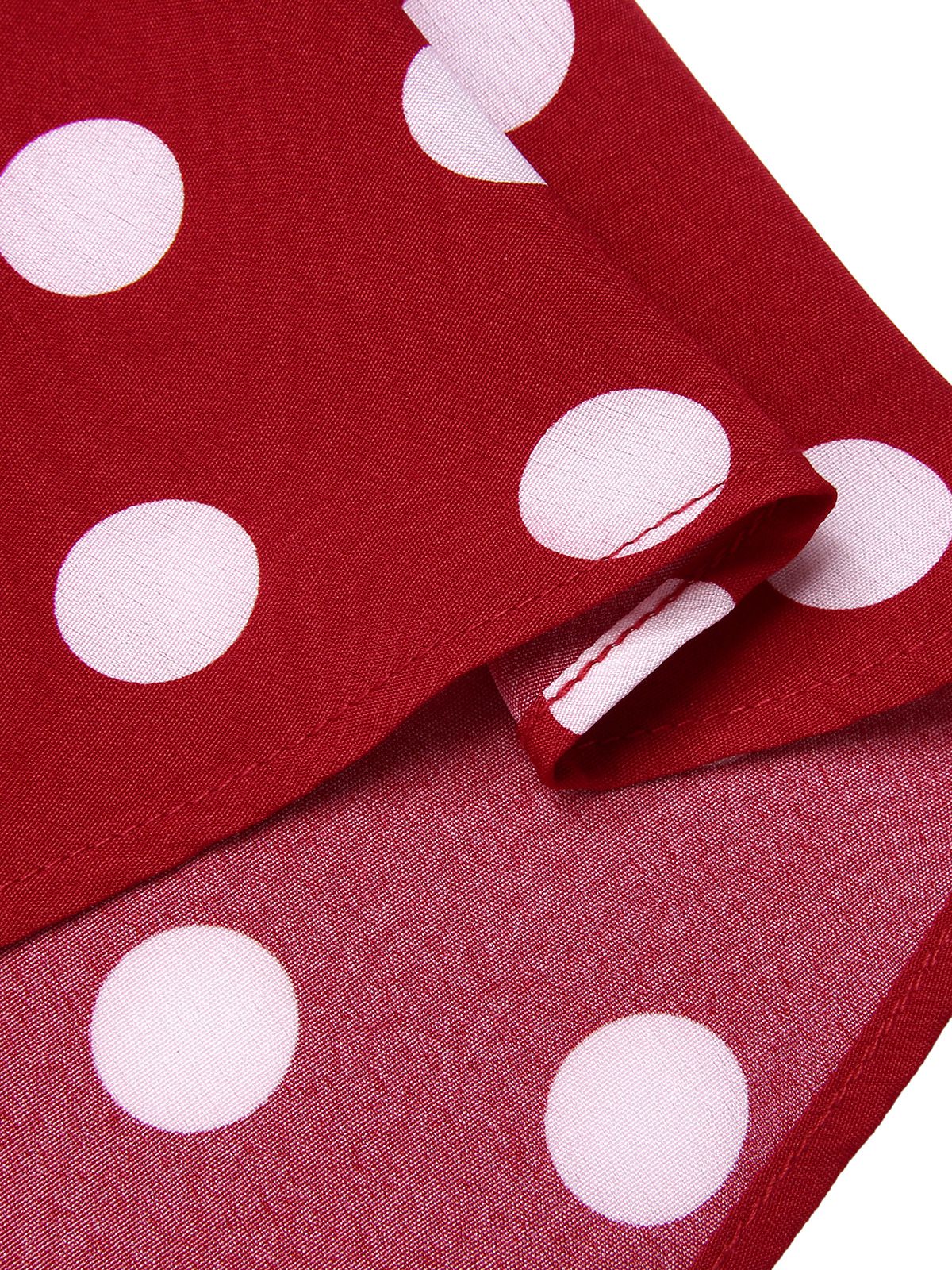 Rot 1950er Polka Dots Swing Rock - Image 6