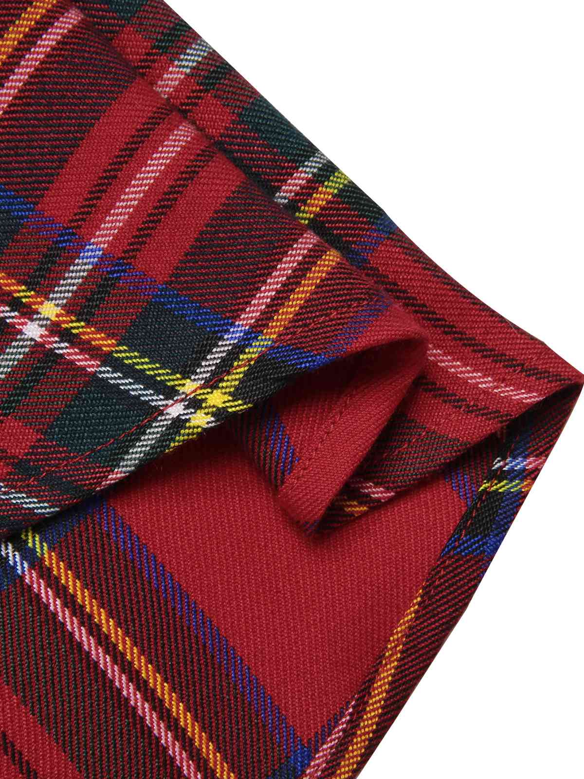 Grün 1950er Weihnachten Schulterfrei Tartan Kleid - Image 9