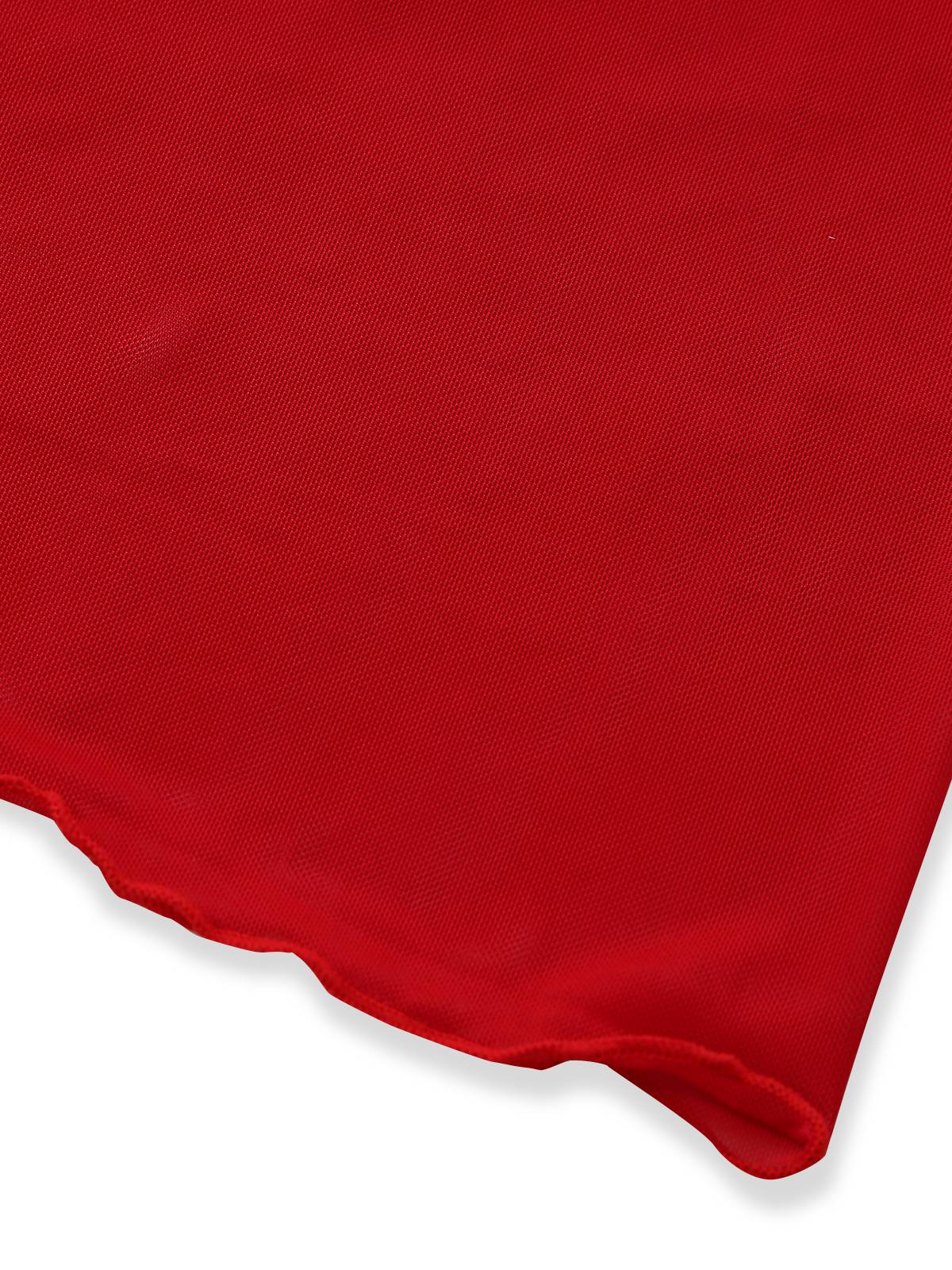 Rot 1960er 3D Blumen Netz Asymmetrisch Cover-Up - Image 7