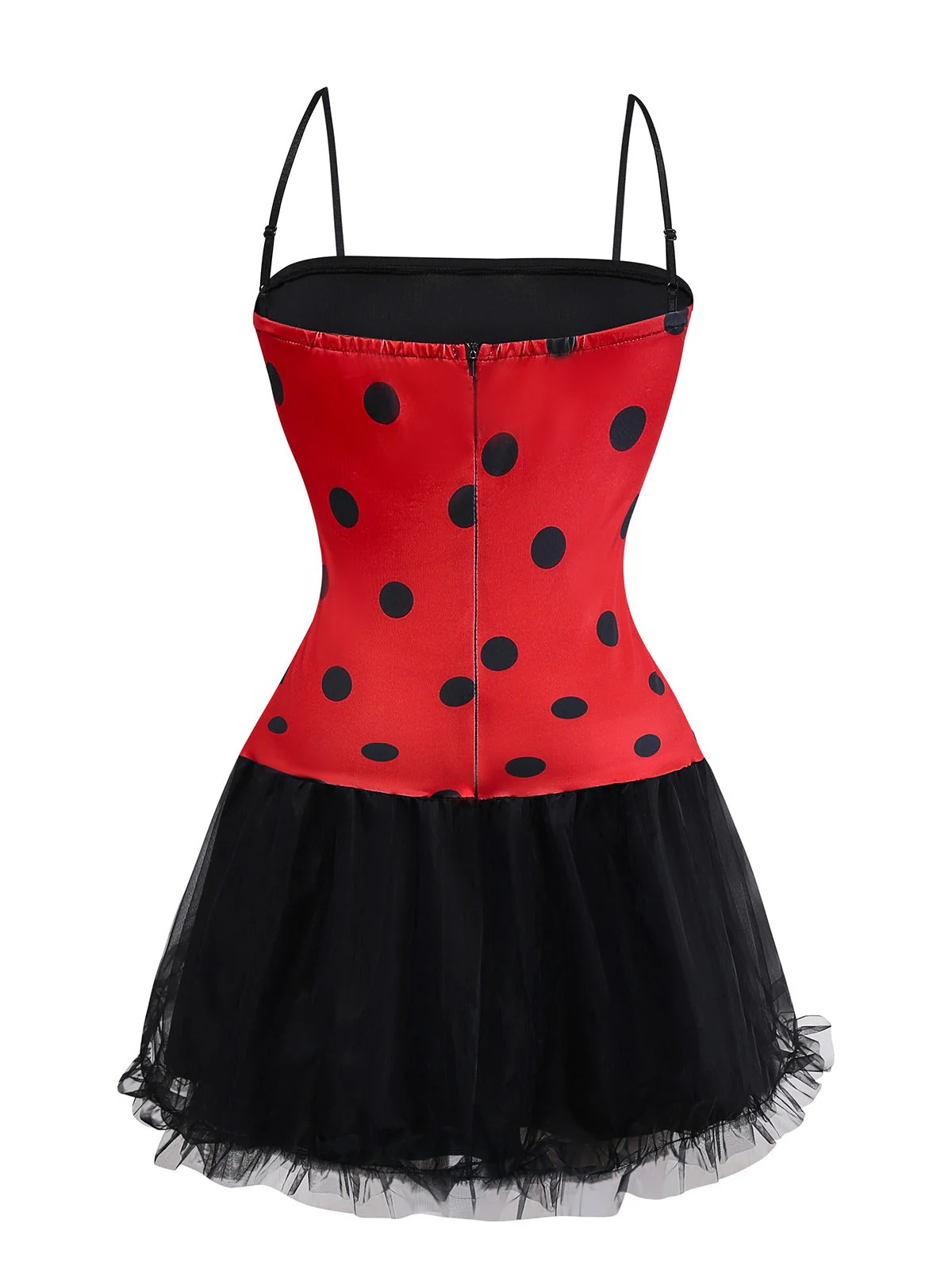 Rot 1960er Miraculous LADYBUG Bubble Cosplay Kostüm Set - Image 4