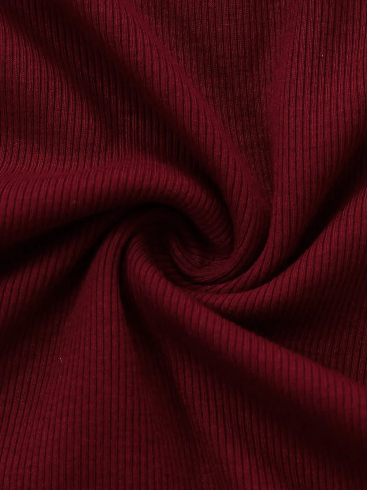 Rot 1960er Schulterfrei Bogen Stricken Laternenärmel Kleid - Image 8