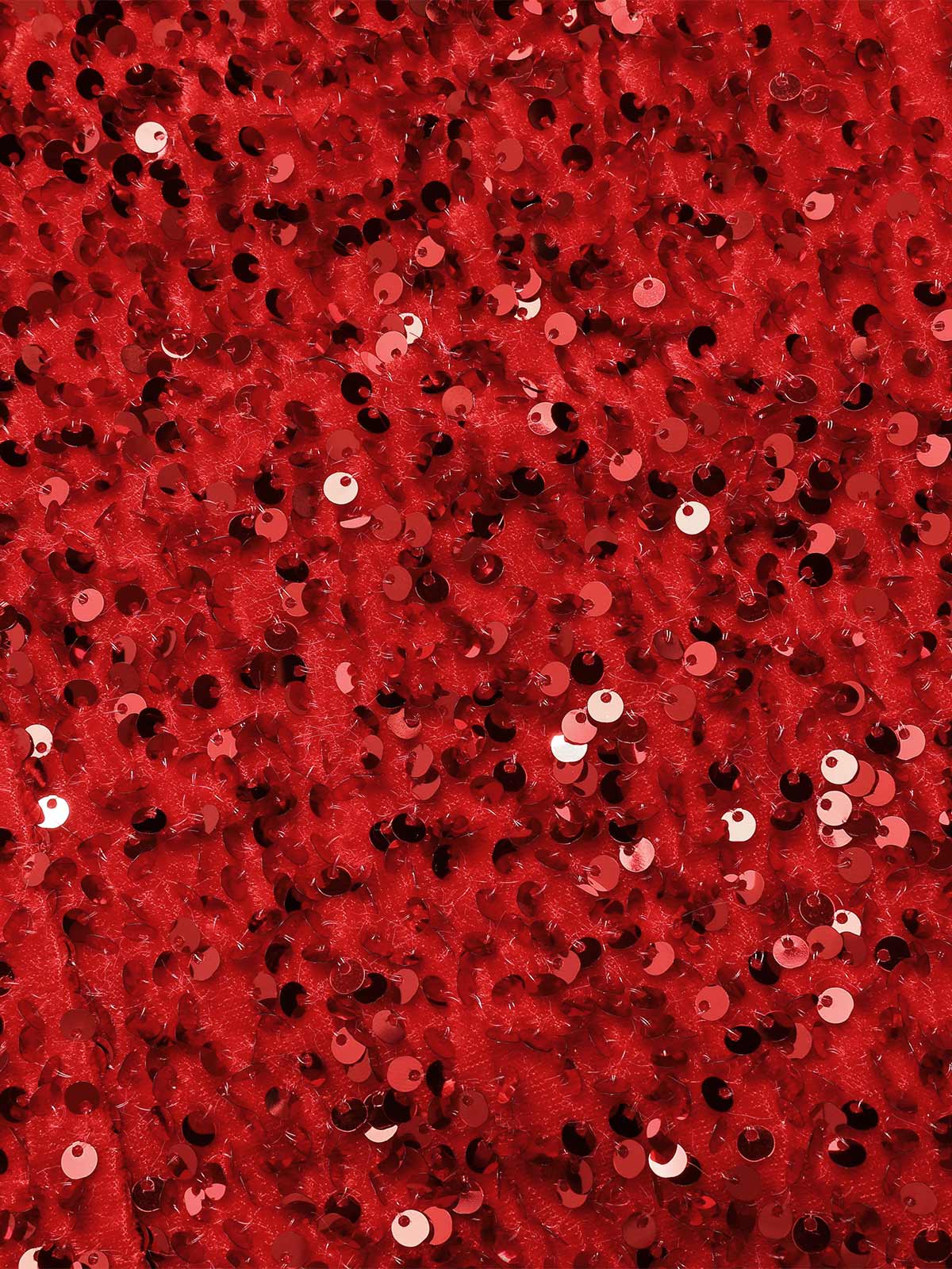 Rot 1960er Trägerlos Pailletten Kleid - Image 10