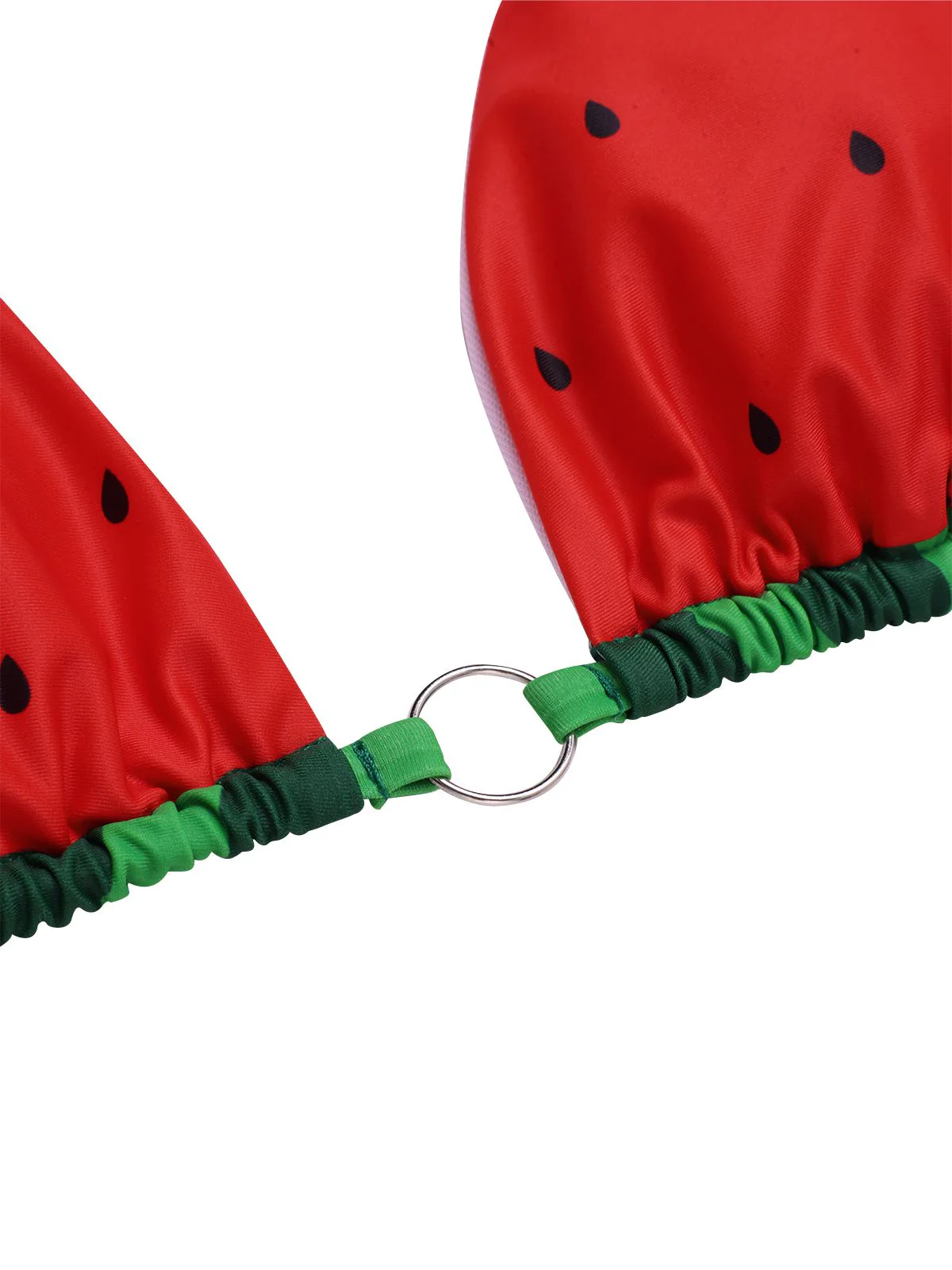 Rot 1960er Wassermelone Bogen Tie Bikini Set - Image 8