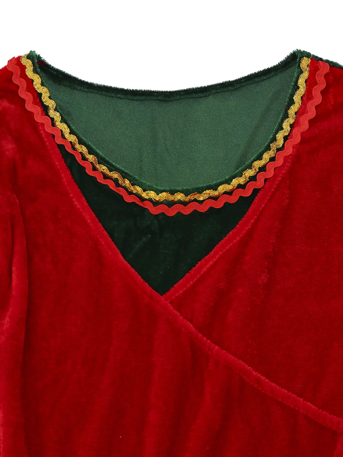 Rot 1970er Weihnachten Elf Jovie Kleid Set - Image 7