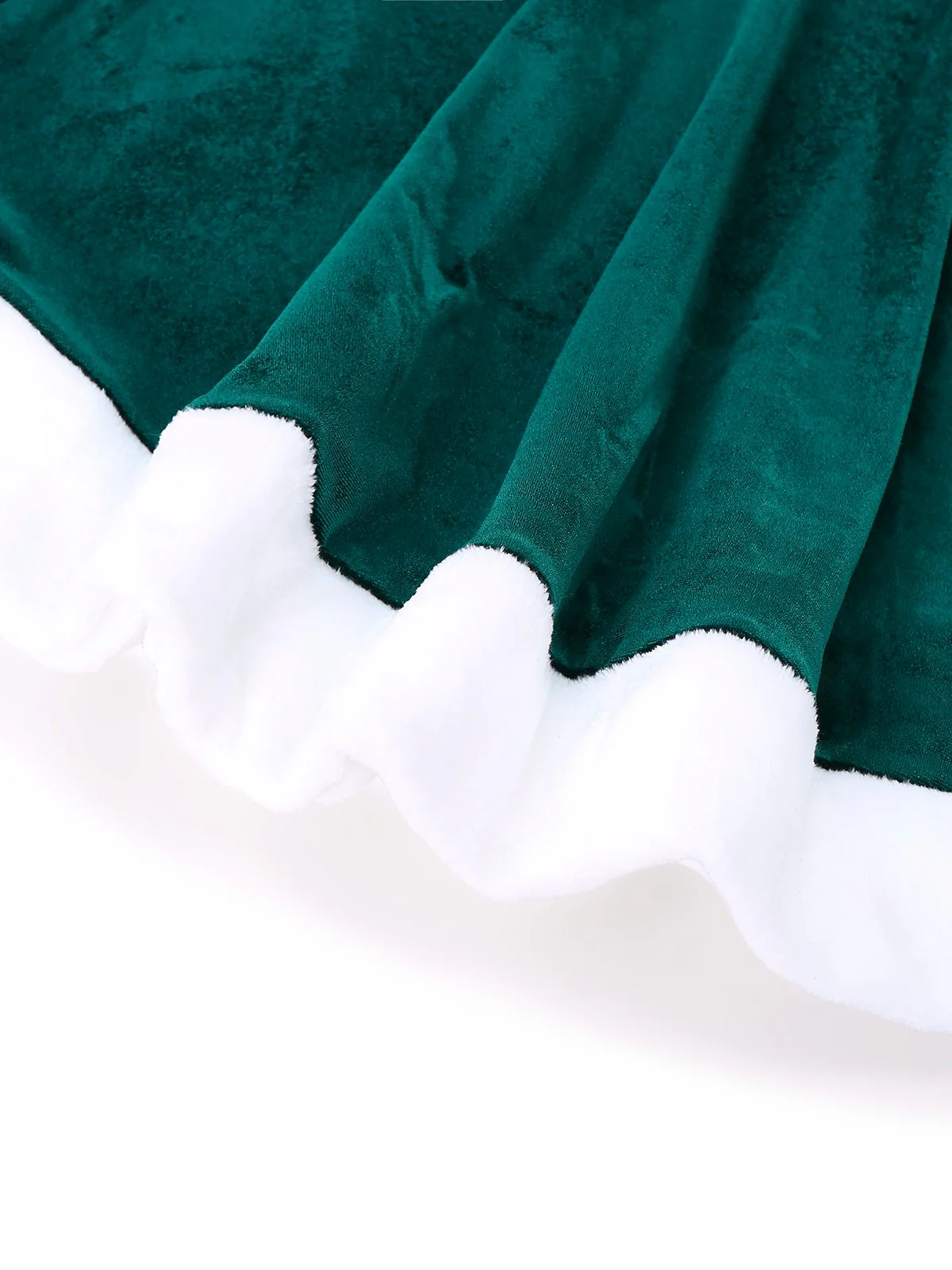 1970er Weihnachten Samt Plüsch Spaghetti Träger Mini Kleid - Image 4