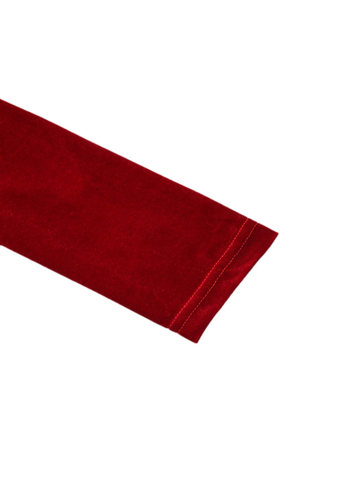 Rot & Schwarz 1960er Samt Gedrehtes V-Ausschnitt Enges Kleid - Image 5