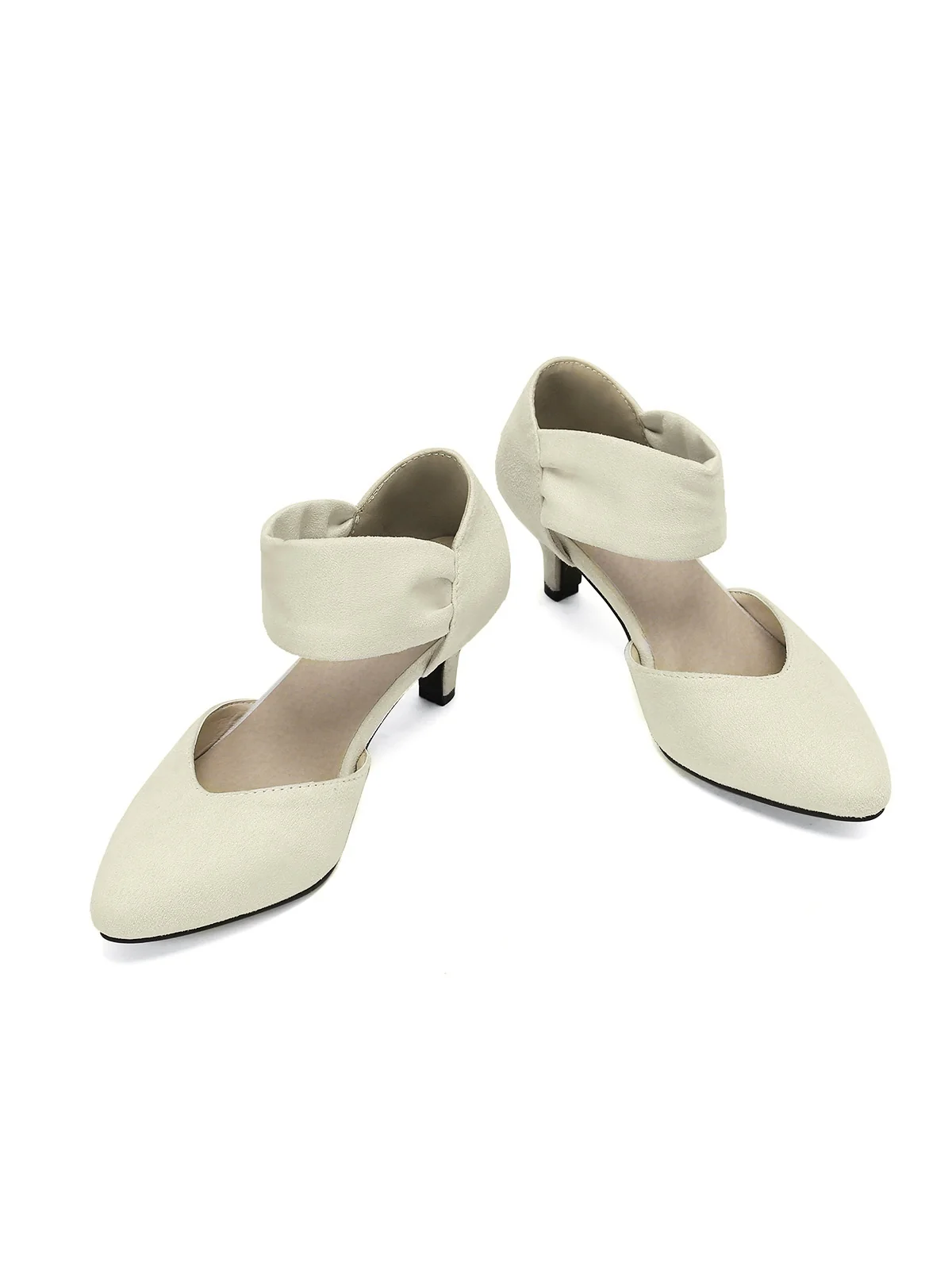 Rot Solide Spitze Wildleder Kitten Heels - Image 14