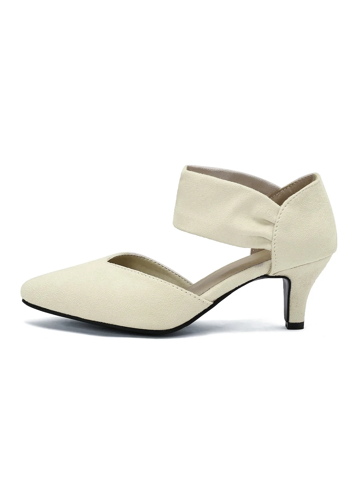 Rot Solide Spitze Wildleder Kitten Heels - Image 15