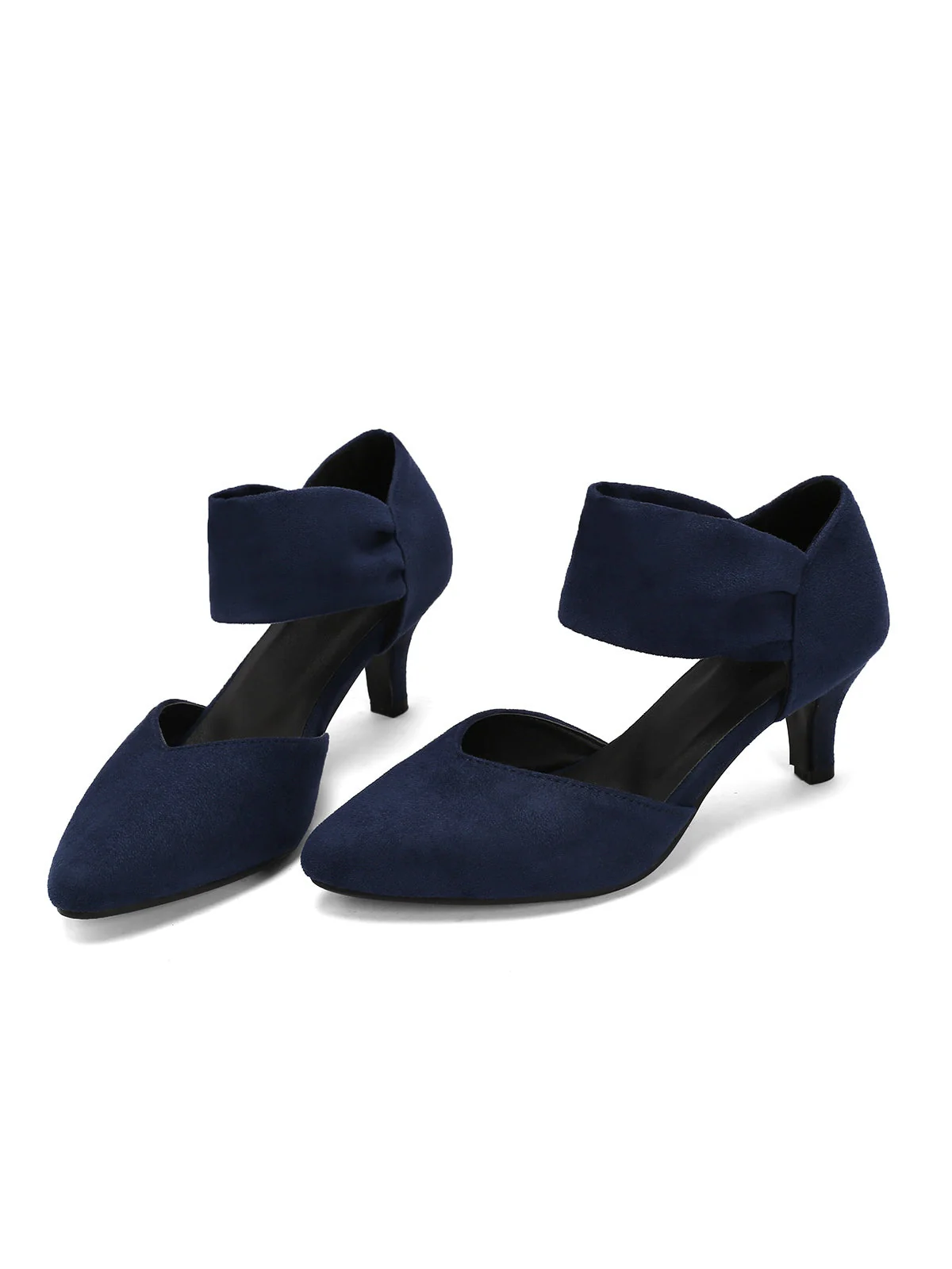 Rot Solide Spitze Wildleder Kitten Heels - Image 7