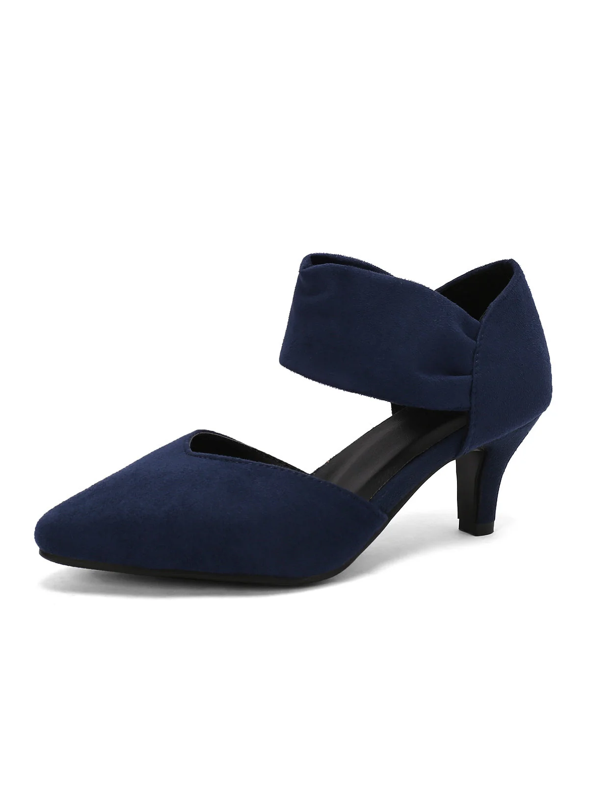 Rot Solide Spitze Wildleder Kitten Heels - Image 8