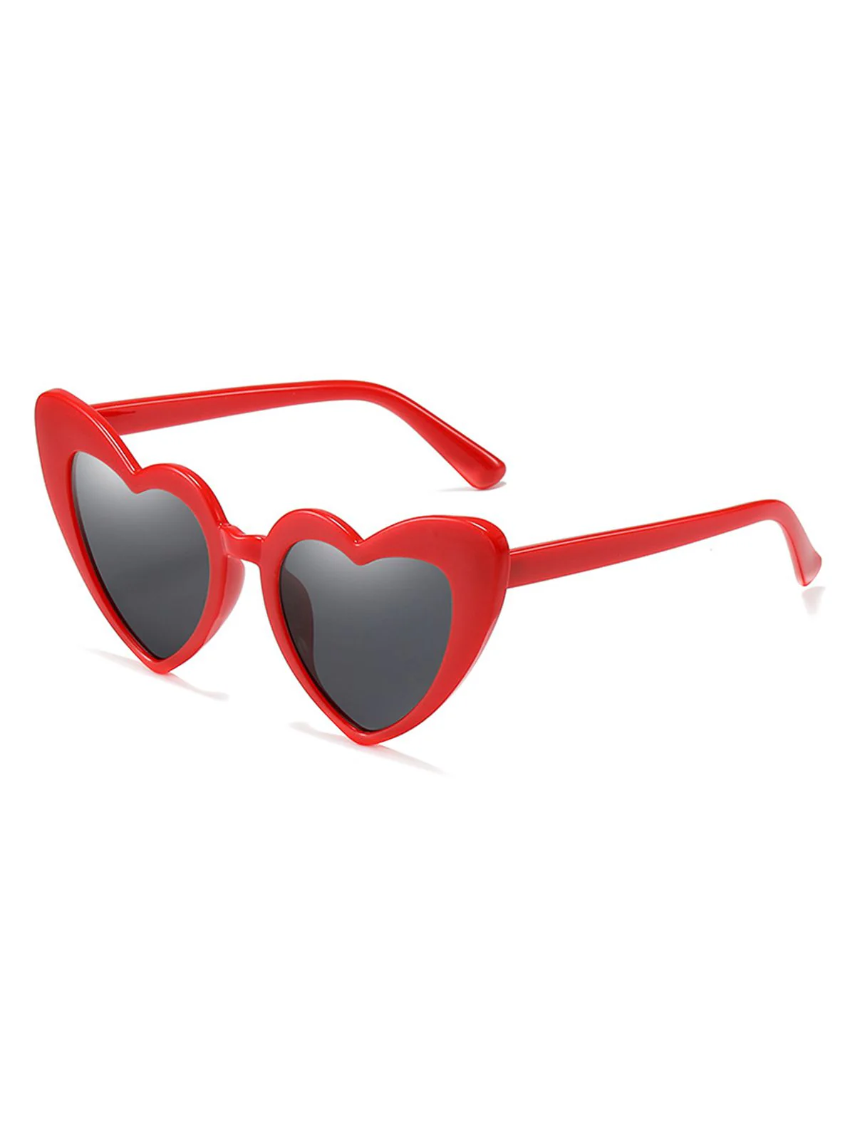 Rot Vintage Legierung Tempel Herz Frame Sonnenbrille