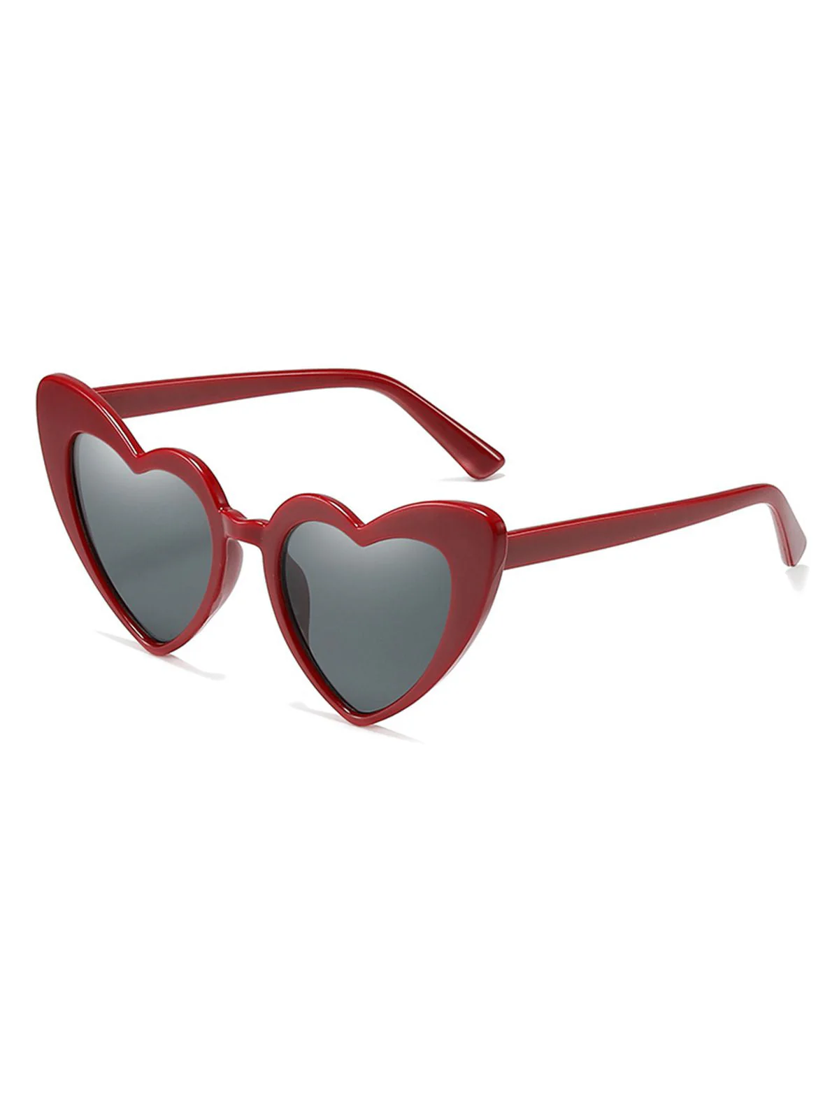 Rot Vintage Legierung Tempel Herz Frame Sonnenbrille - Image 5