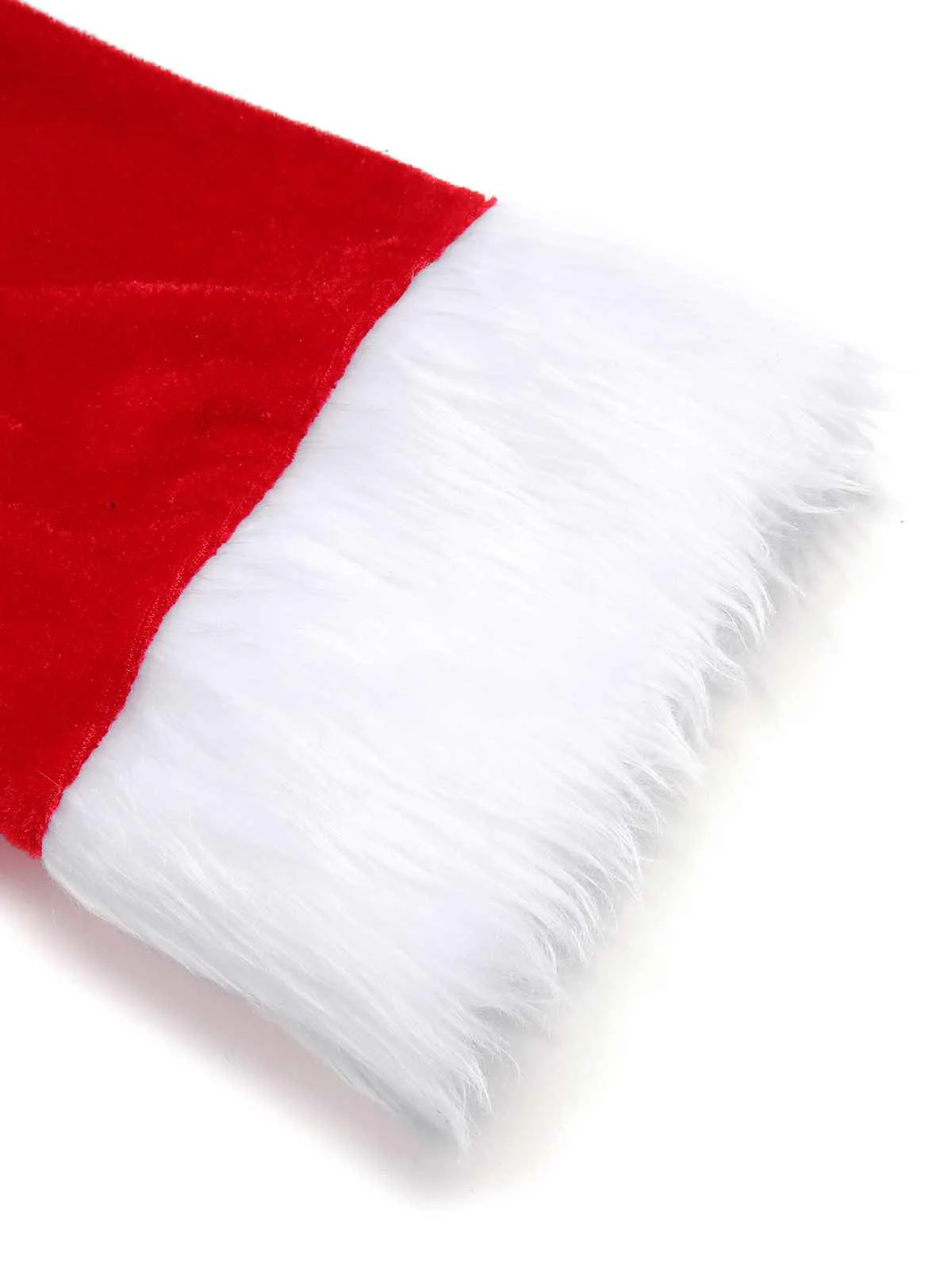 Rot Weihnachten Kapuze Santa Claus Roher Saum Gürtel Kleid - Image 5