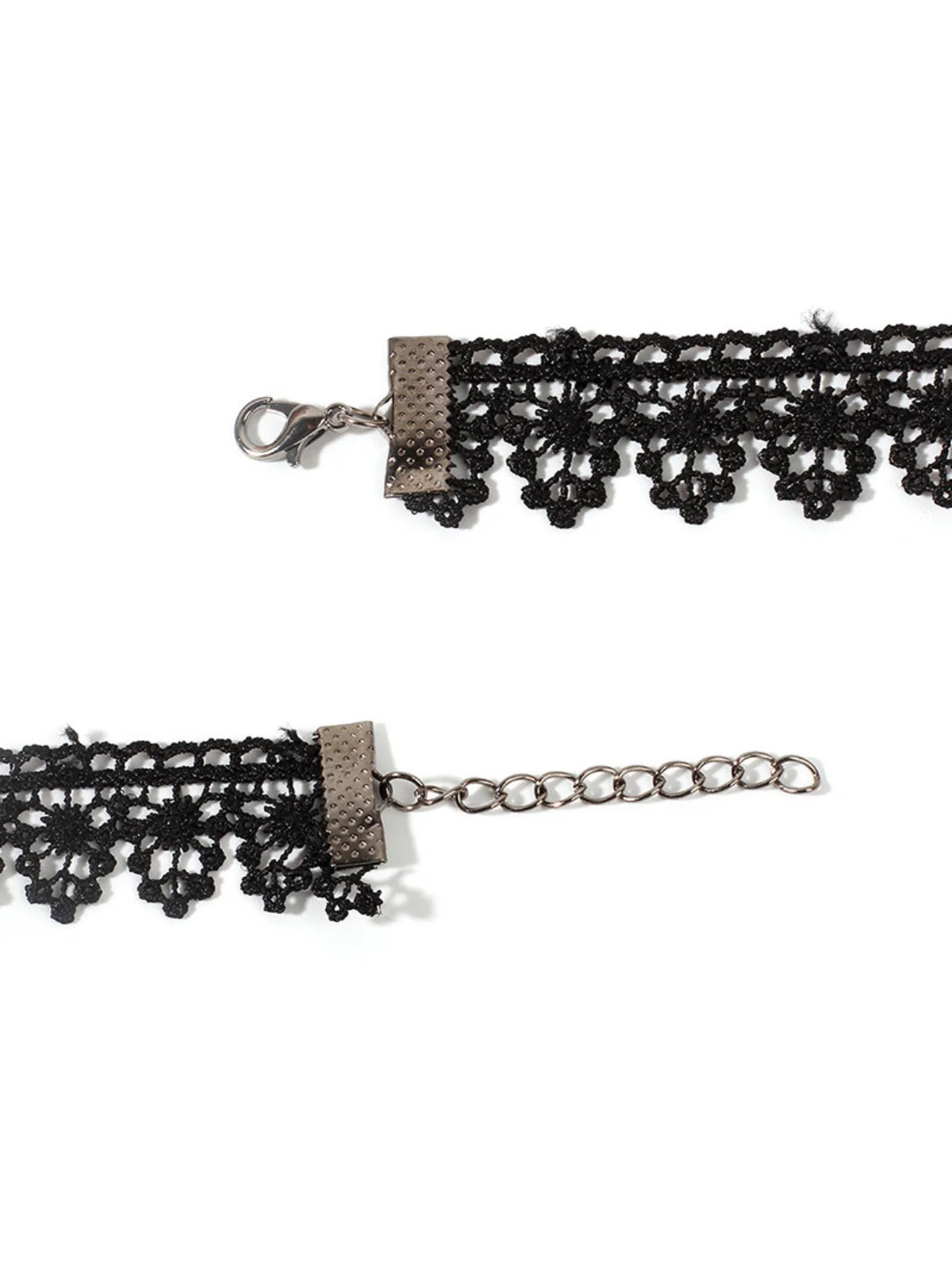 Gothic 3D Rose & Stickerei Spitze Choker Halskette - Image 6