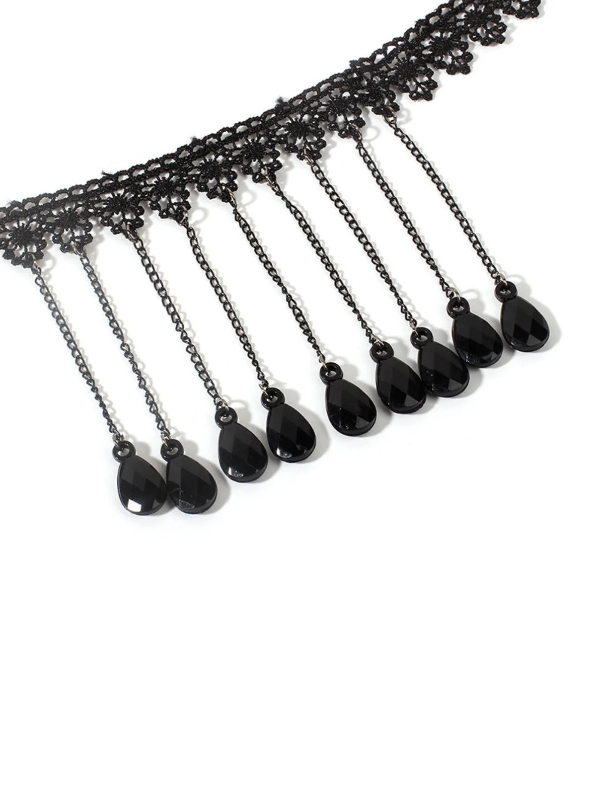 Gothic 3D Rose & Stickerei Spitze Choker Halskette - Image 7