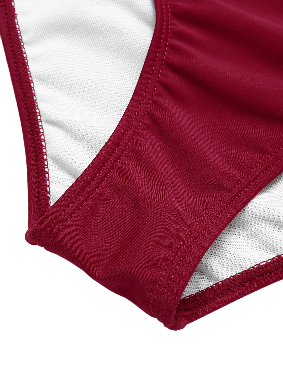 Roter 1940er Erdbeer Netzband Badeanzug - Image 7