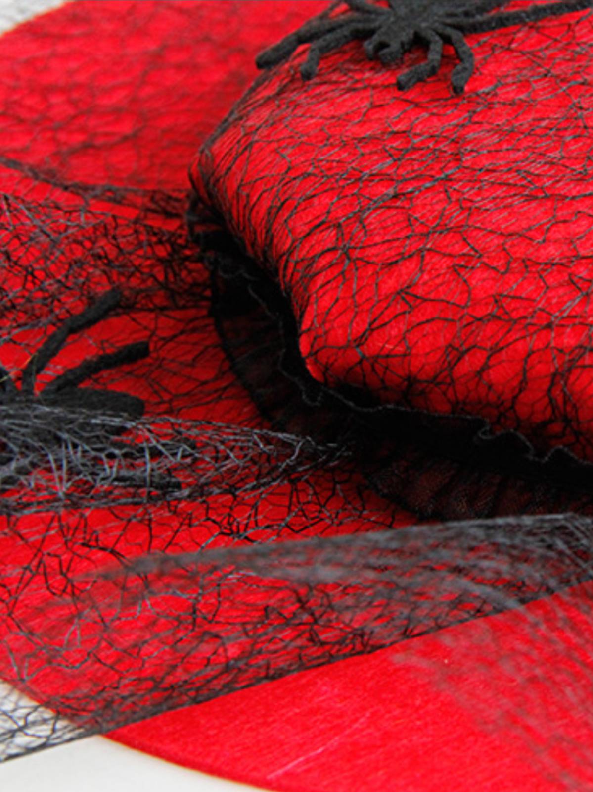 ROTER HALLOWEEN SPITZEN SPIDER HUT - Image 2