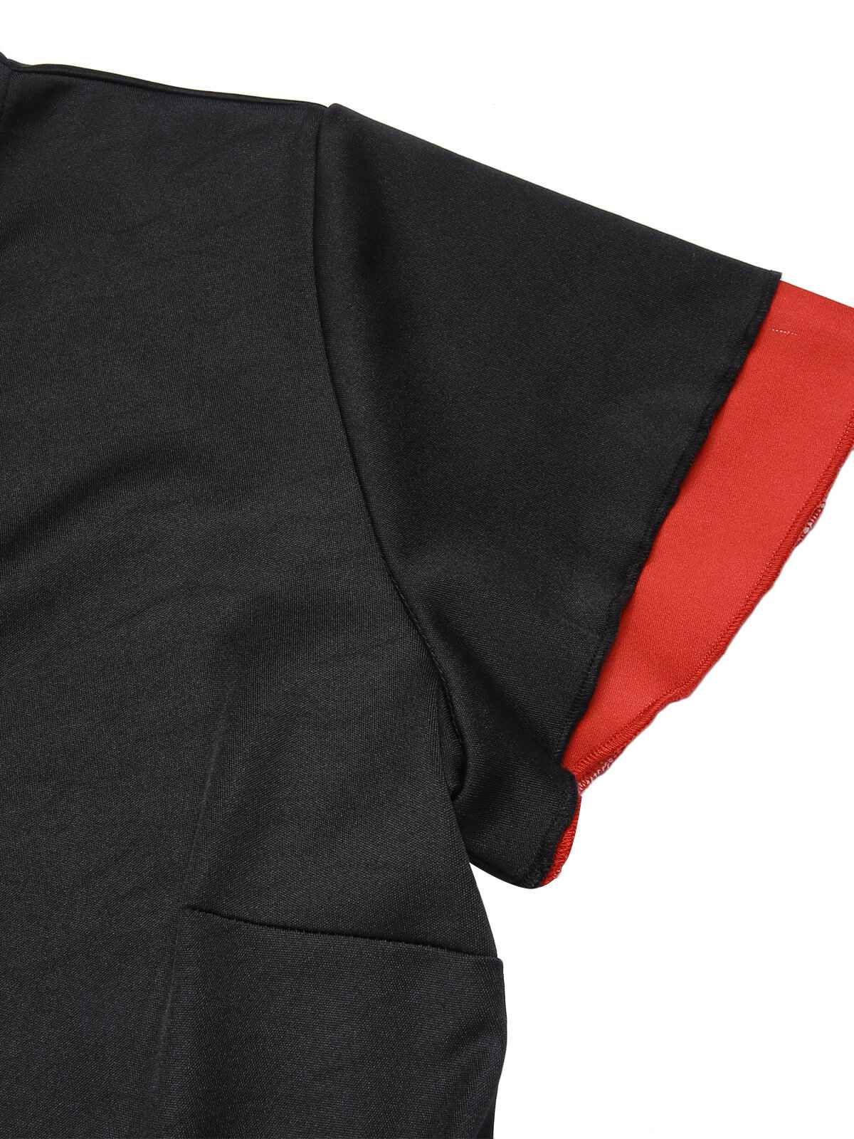 Rotes 1950er Weihnachts-Kariertes Weihnachtsmann-Kleid - Image 6