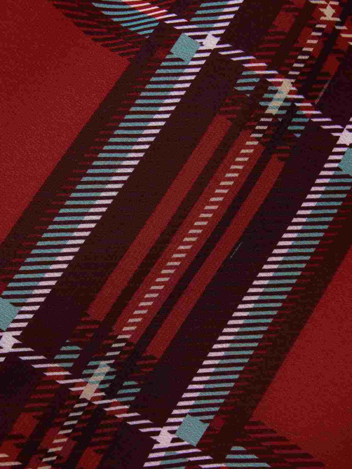 Rotes 1950er Weihnachts-Karo-Miederkleid - Image 6