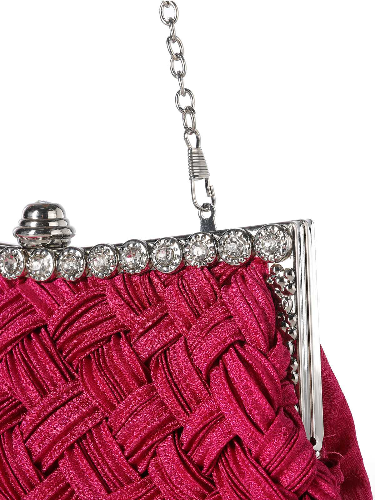 Satingewebe Diamant Abendtasche - Image 10