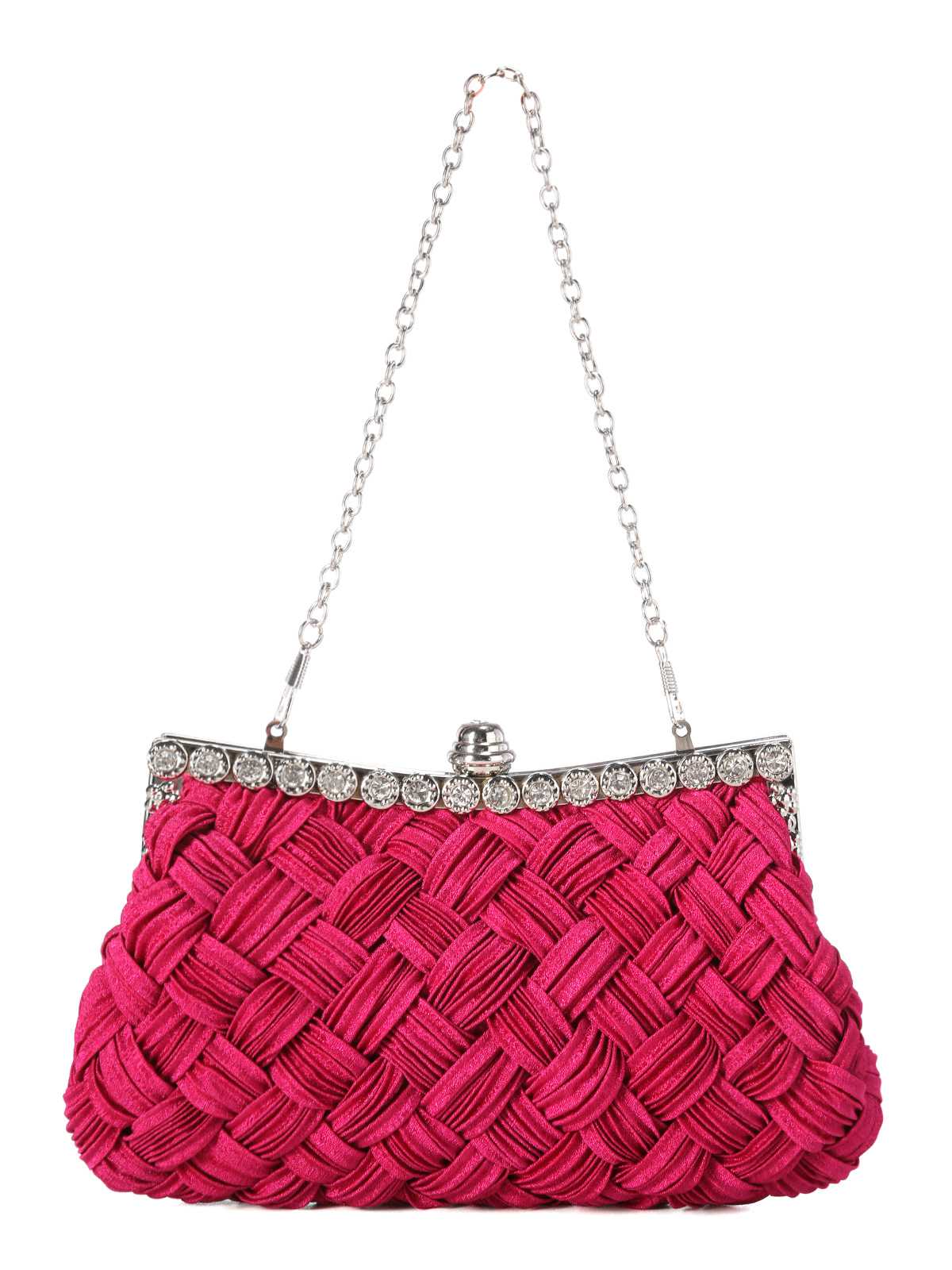 Satingewebe Diamant Abendtasche - Image 7